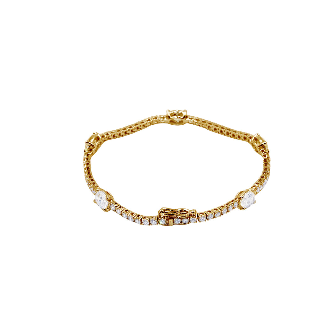 Oval Symphony Diamond Bracelet