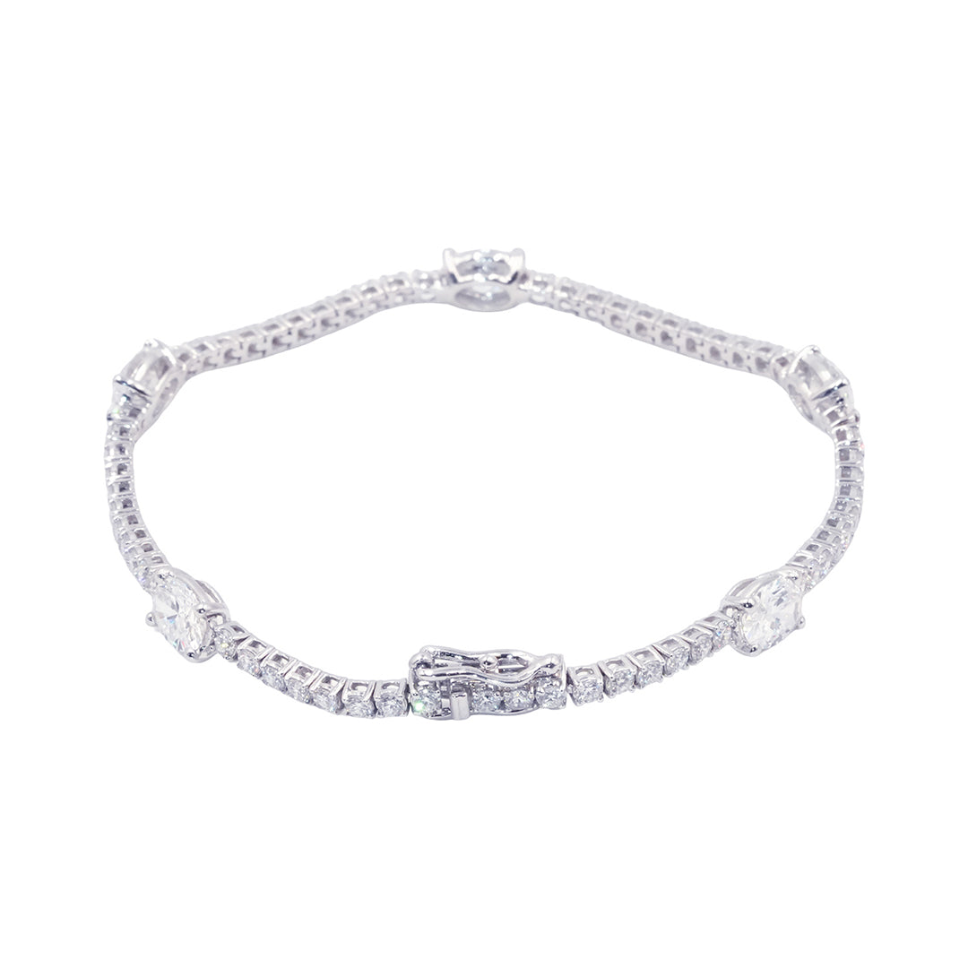 Oval Symphony Diamond Bracelet