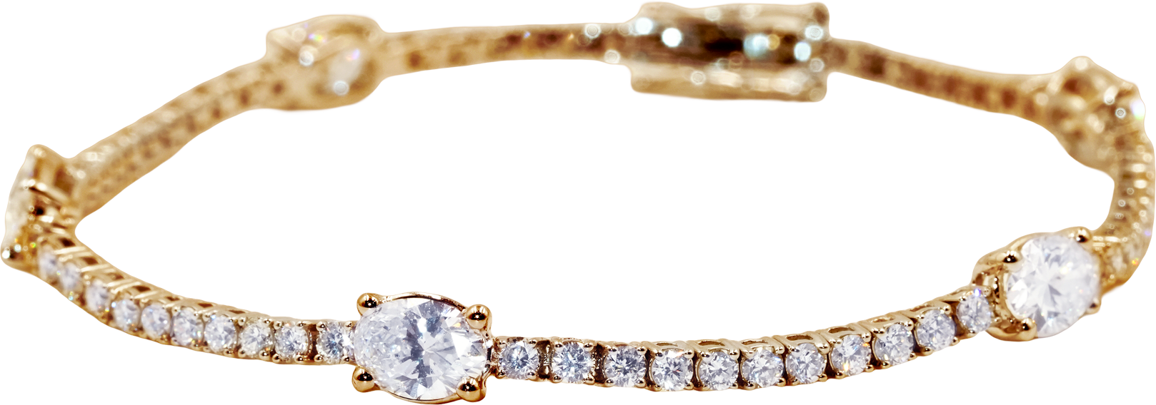 Oval Symphony Diamond Bracelet