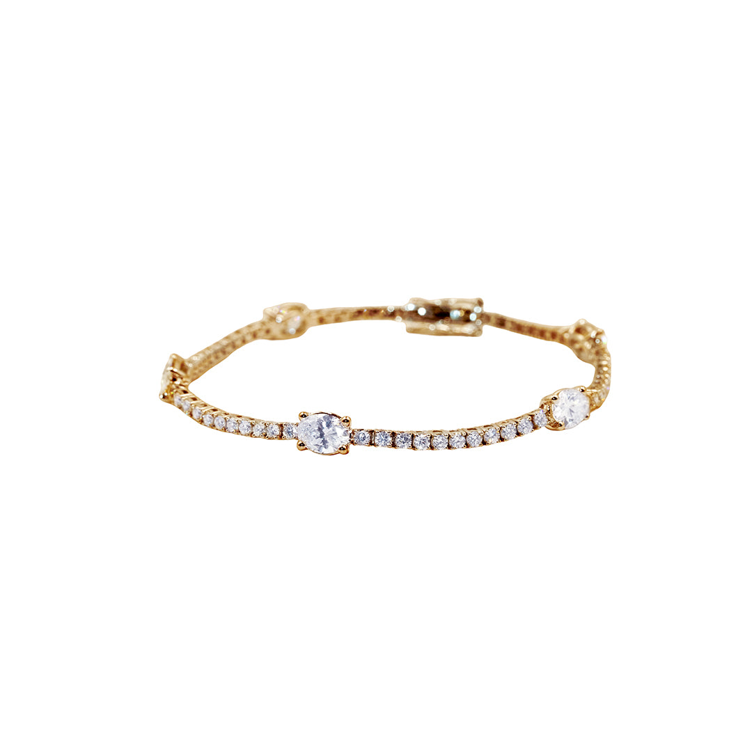 Oval Symphony Diamond Bracelet