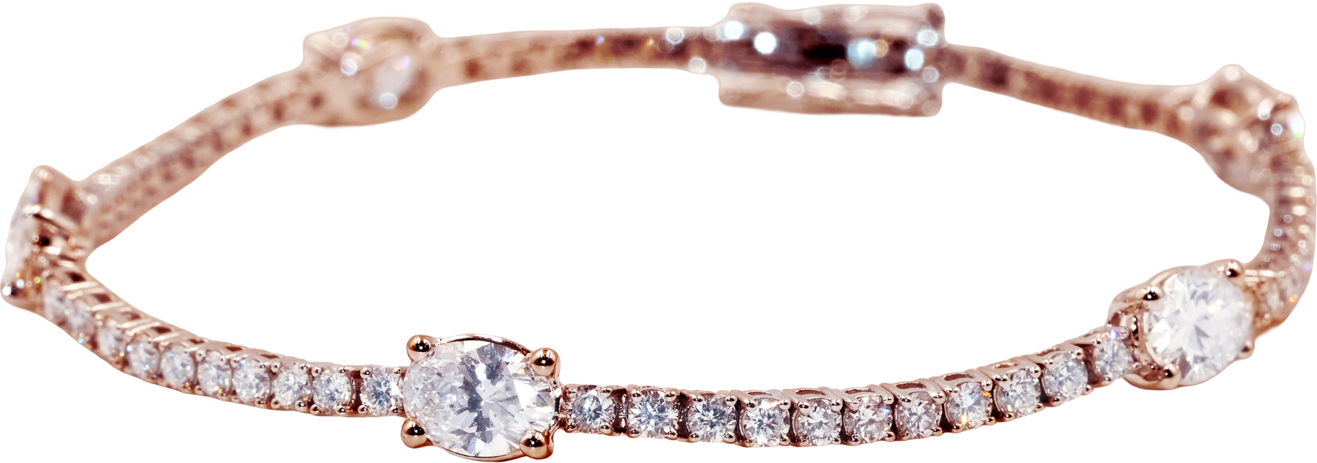 Oval Symphony Diamond Bracelet
