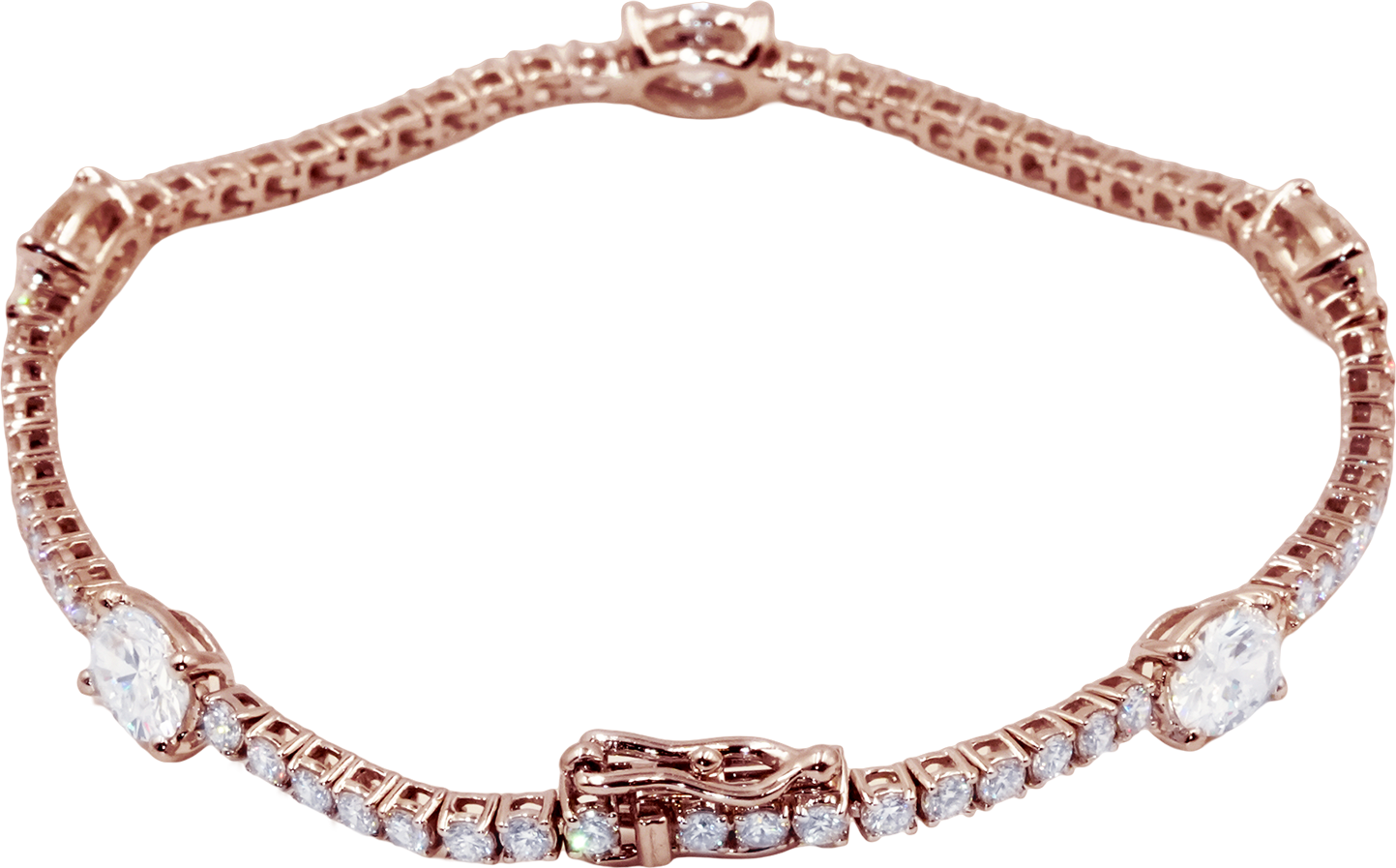 Oval Symphony Diamond Bracelet