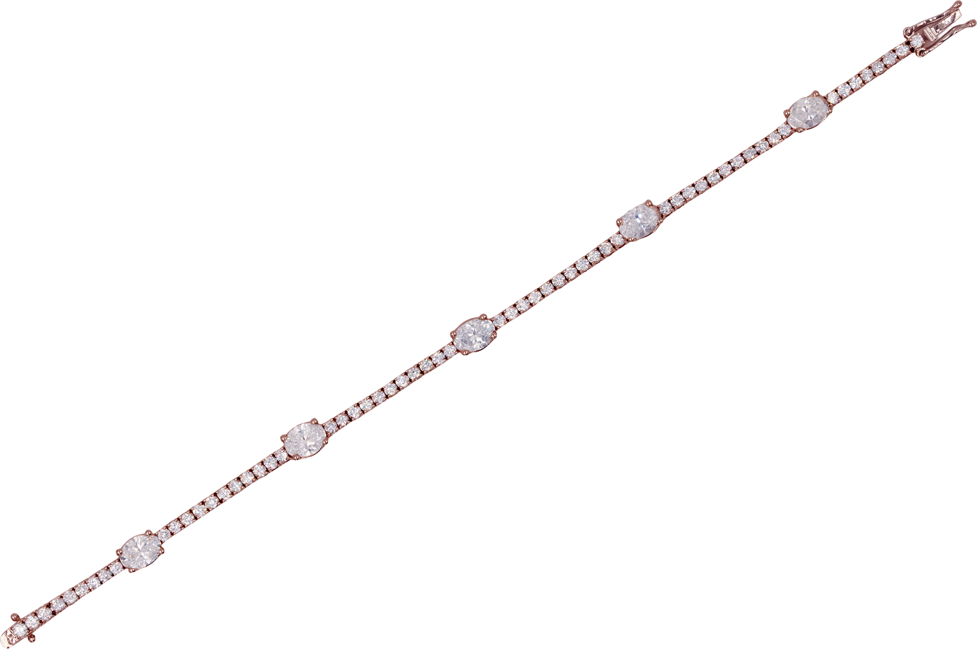 Oval Symphony Diamond Bracelet