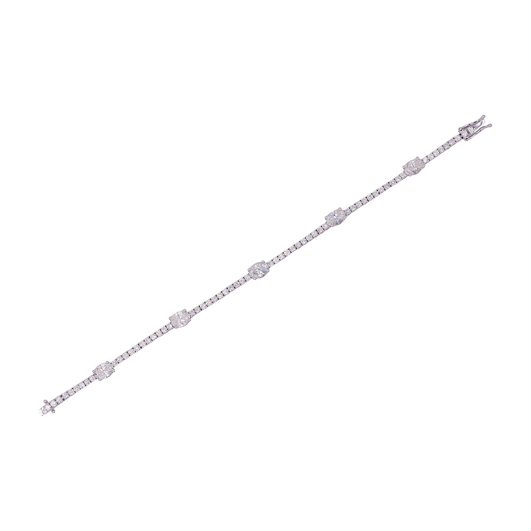 Oval Symphony Diamond Bracelet