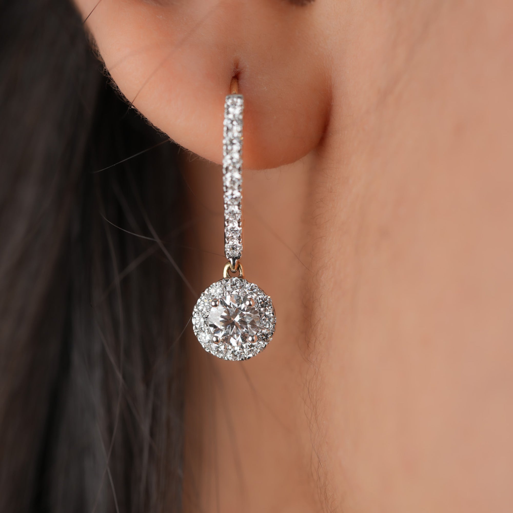 Infinite Grace Solitaire Lab Grown Diamond Earrings