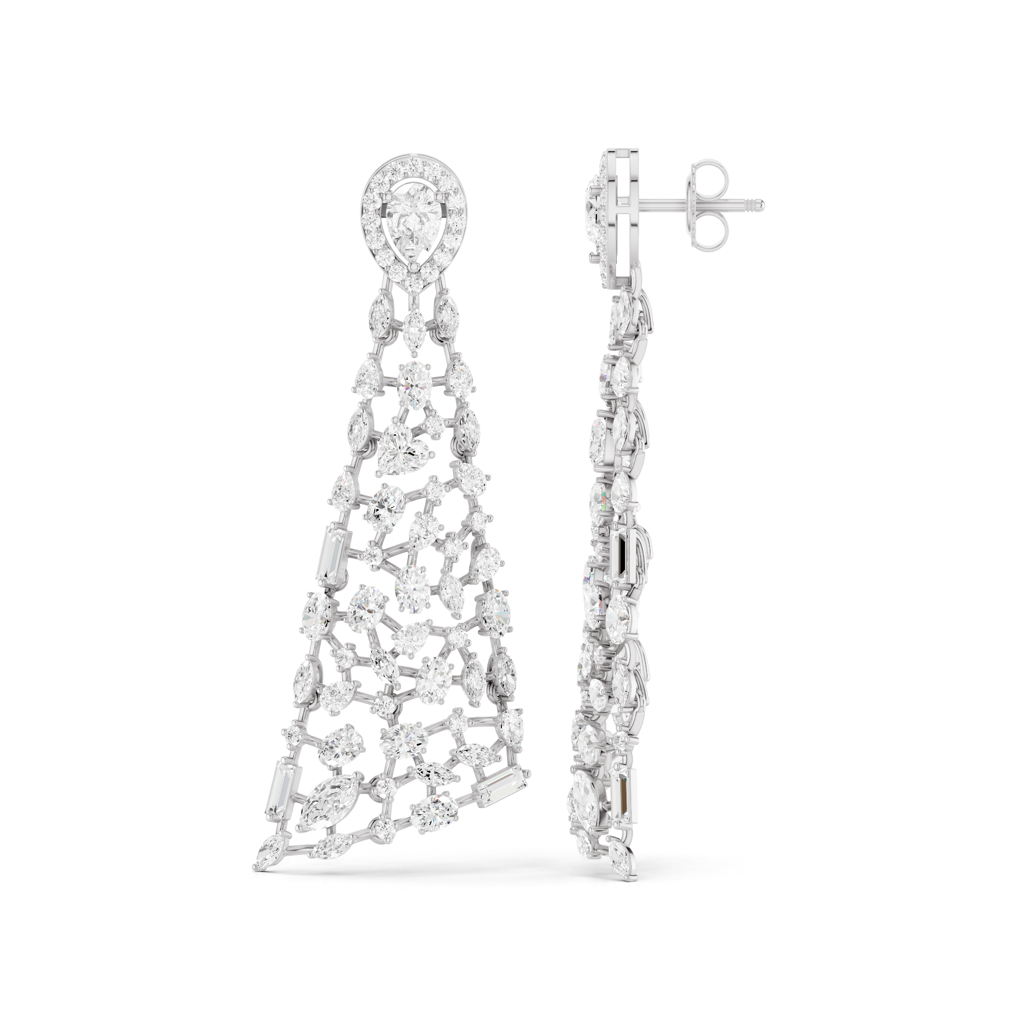 The Imperial Mosaic Lab Grown Diamond Earrings