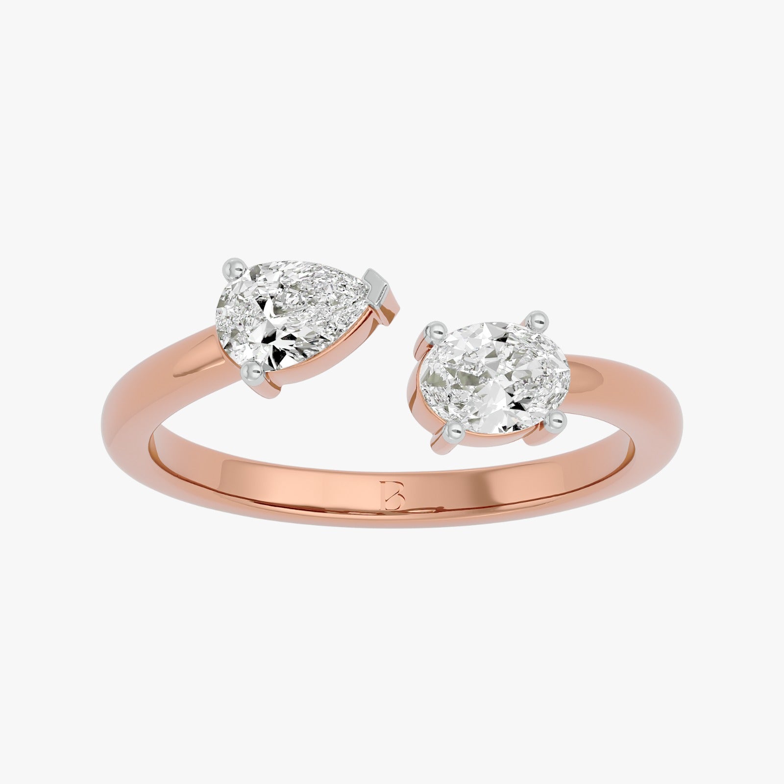 Twin Radiance Solitaire Lab Grown Diamond Ring