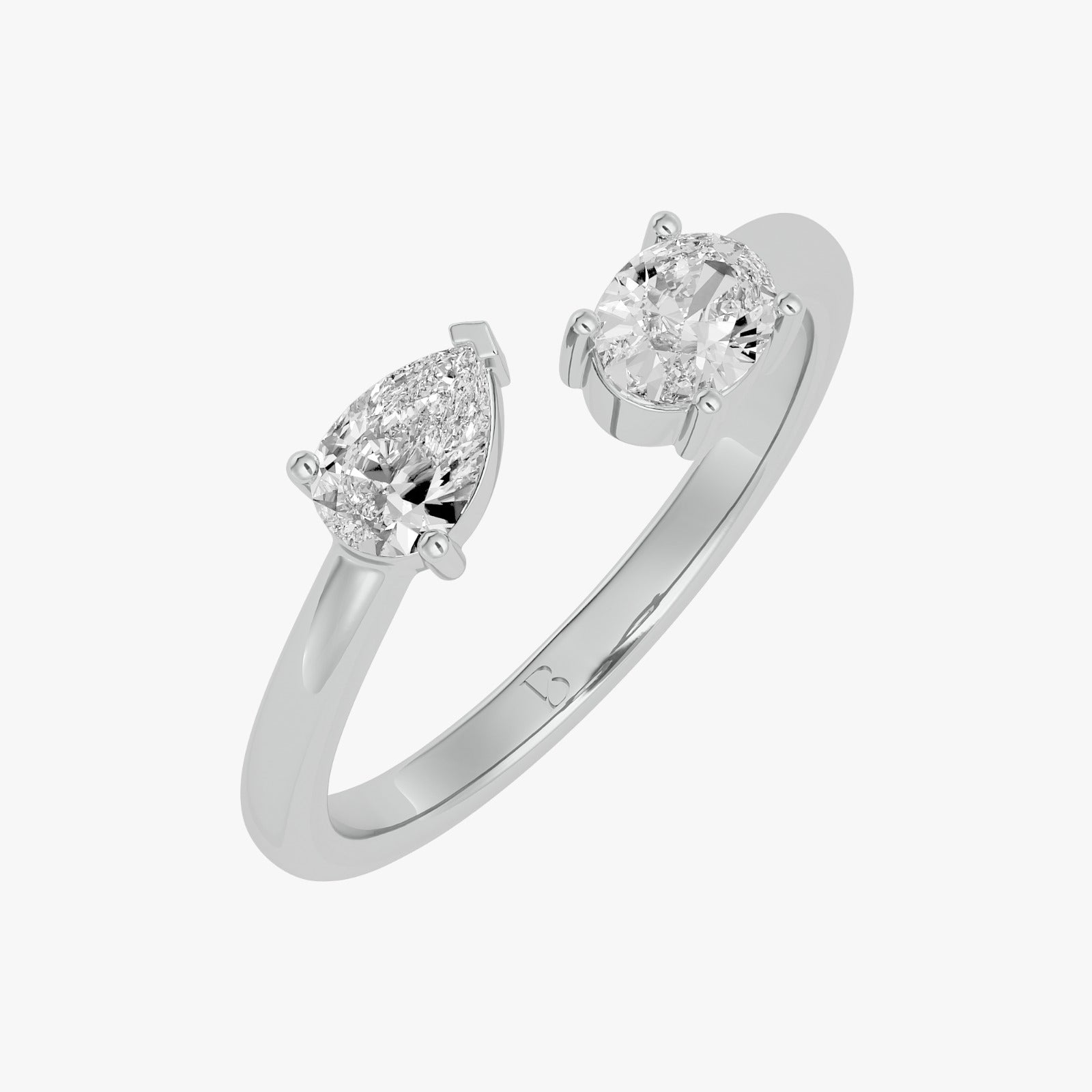 Twin Radiance Solitaire Lab Grown Diamond Ring