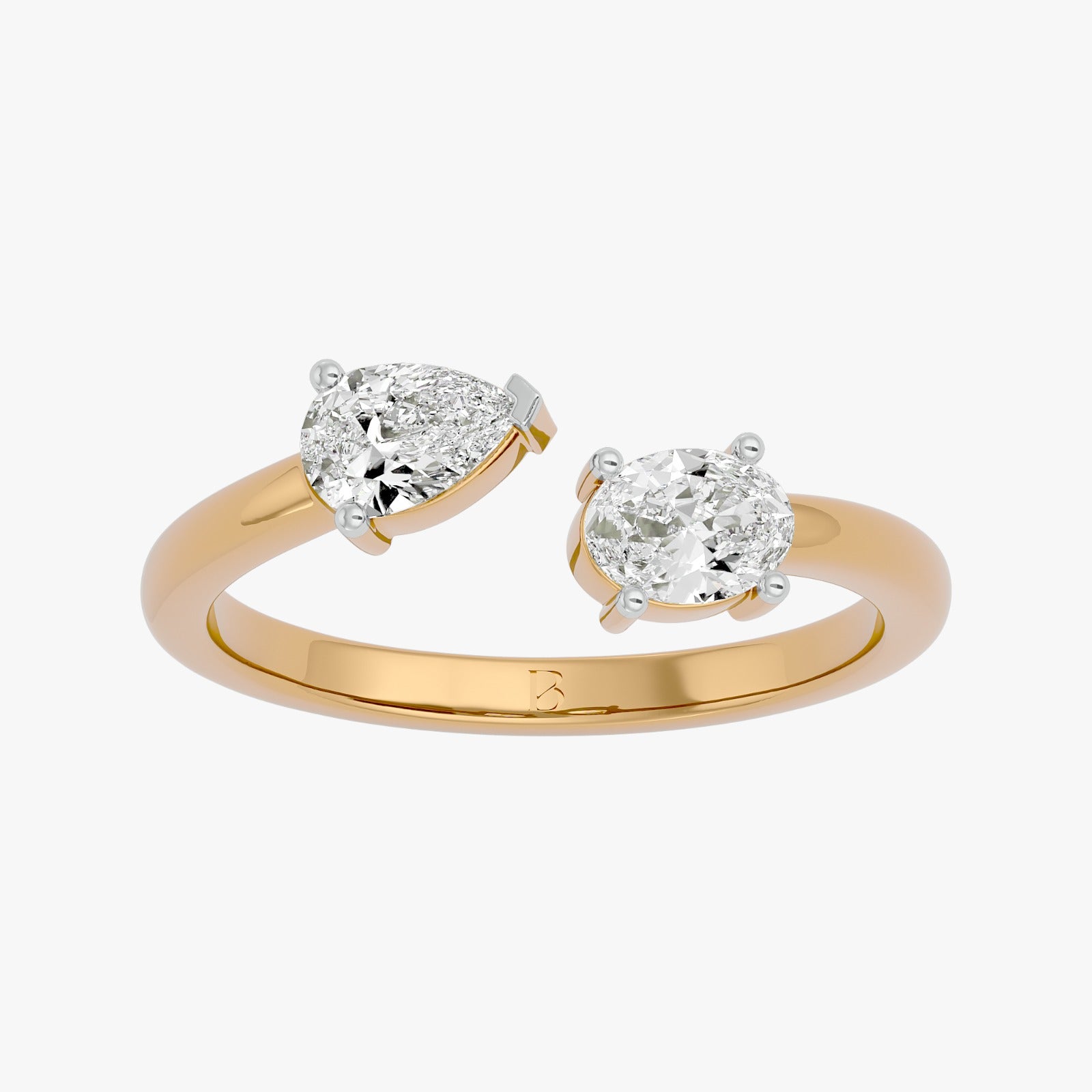Twin Radiance Solitaire Lab Grown Diamond Ring