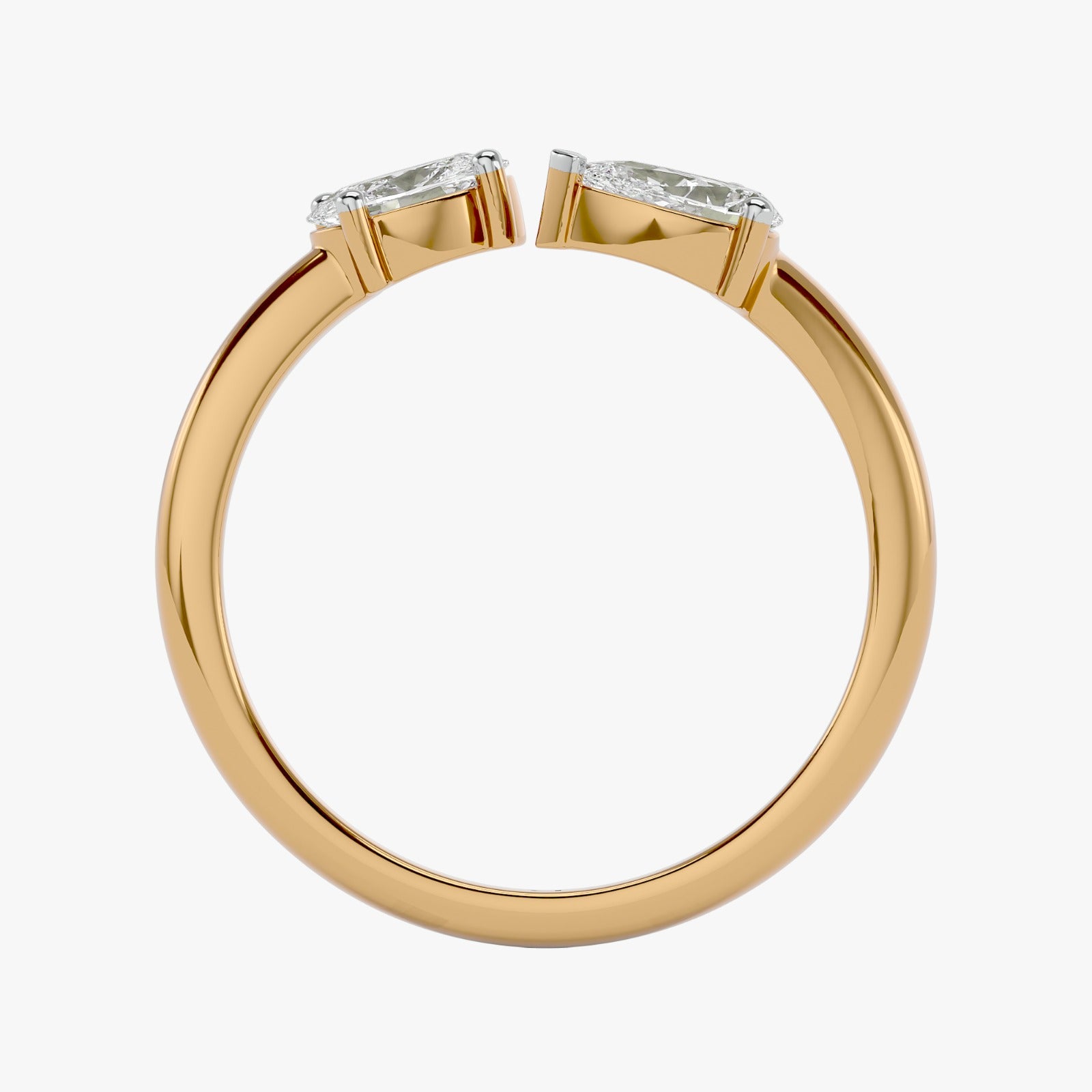 Twin Radiance Solitaire Lab Grown Diamond Ring