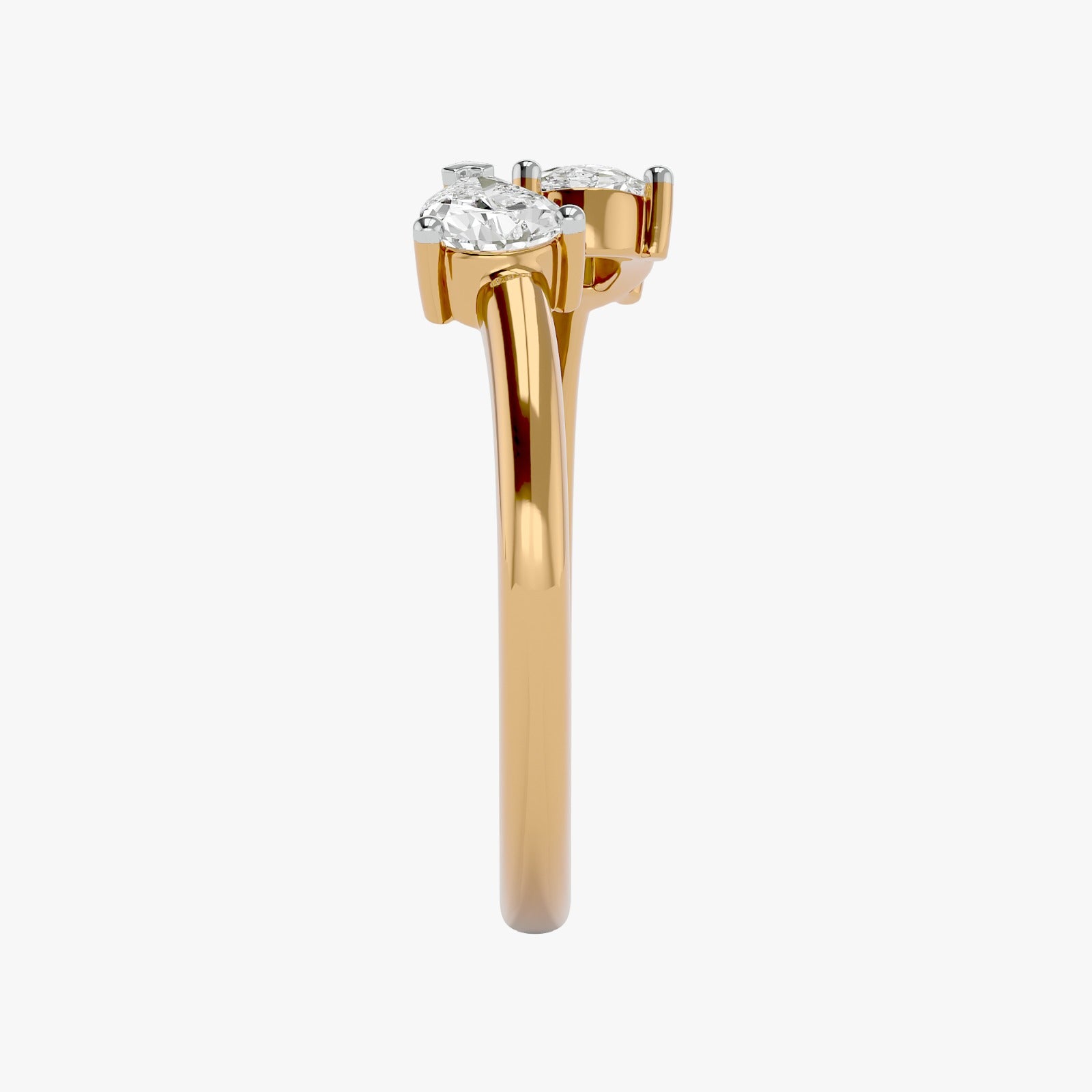 Twin Radiance Solitaire Lab Grown Diamond Ring
