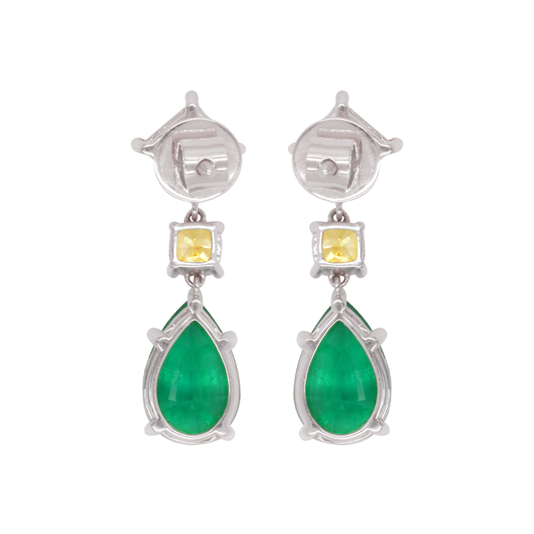 Verdant Glow Trio Earrings