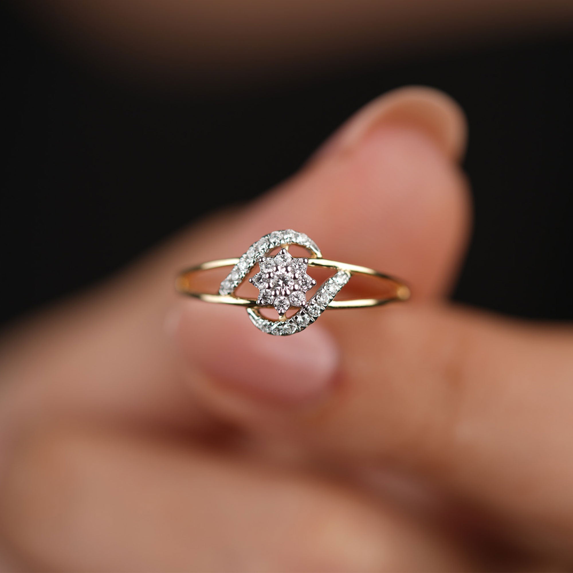 0.17 Carat Diamond Ring For Women - Blu Diamonds