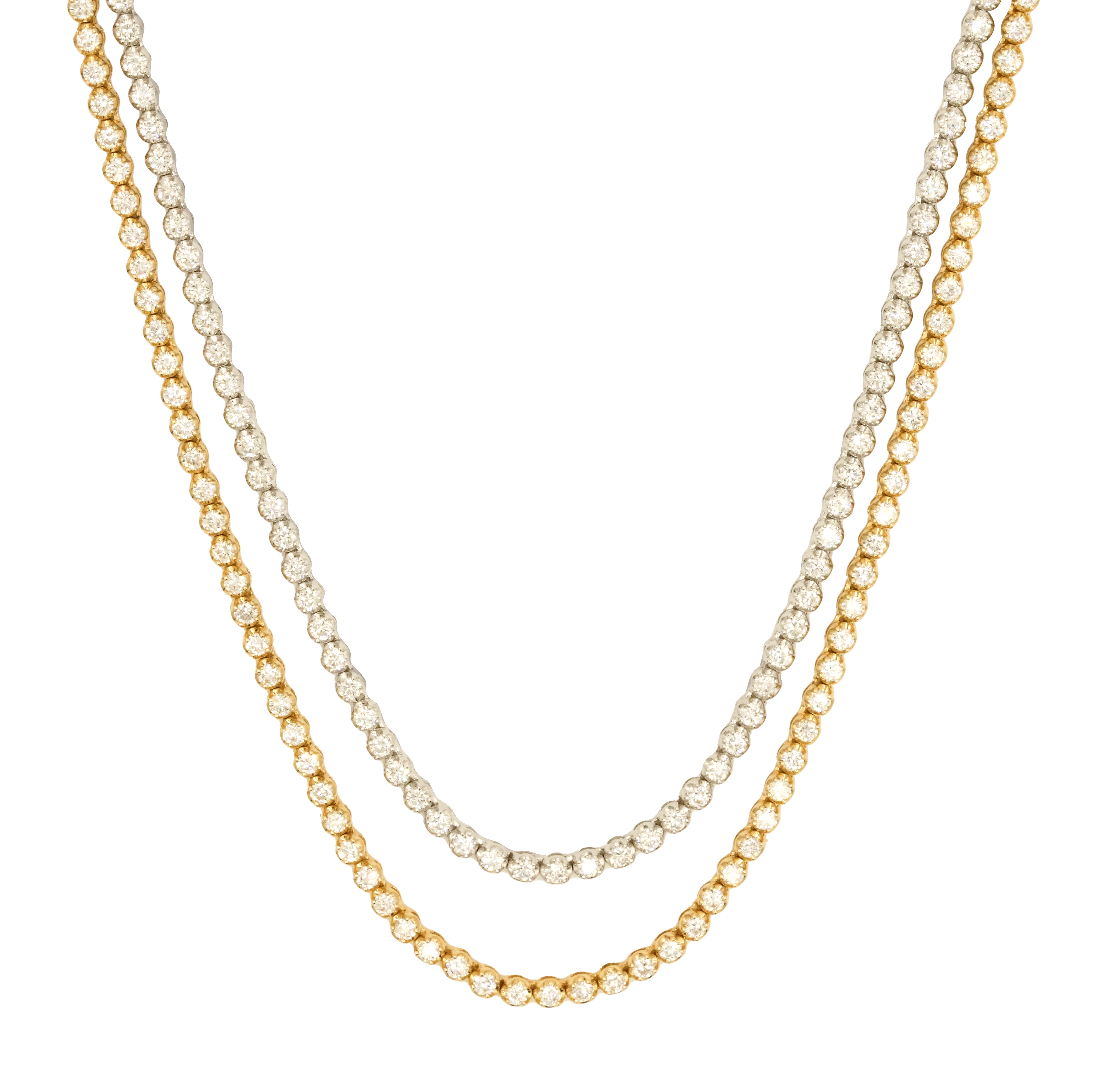 Dual Harmony Diamond Necklace