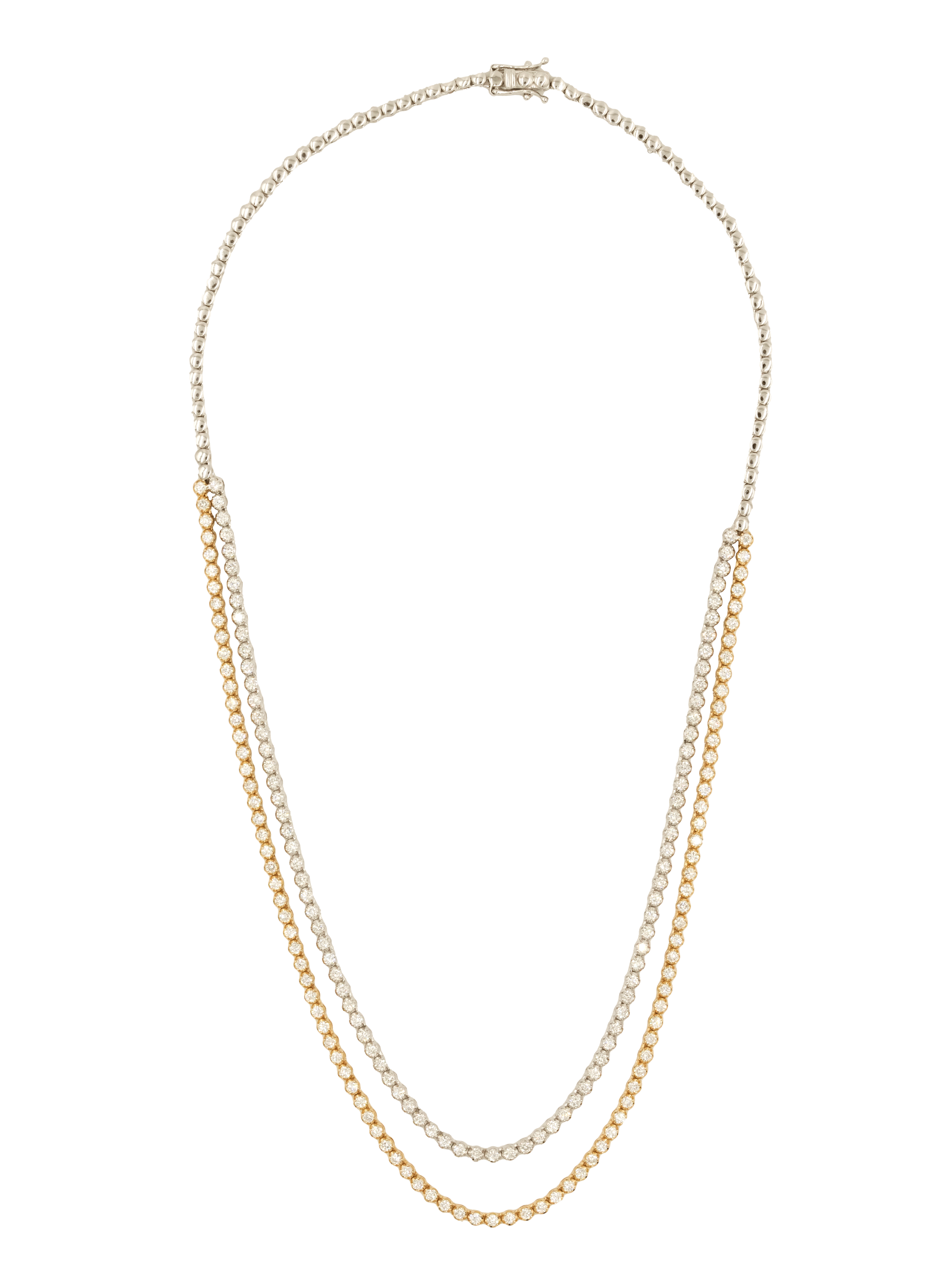 Dual Harmony Diamond Necklace
