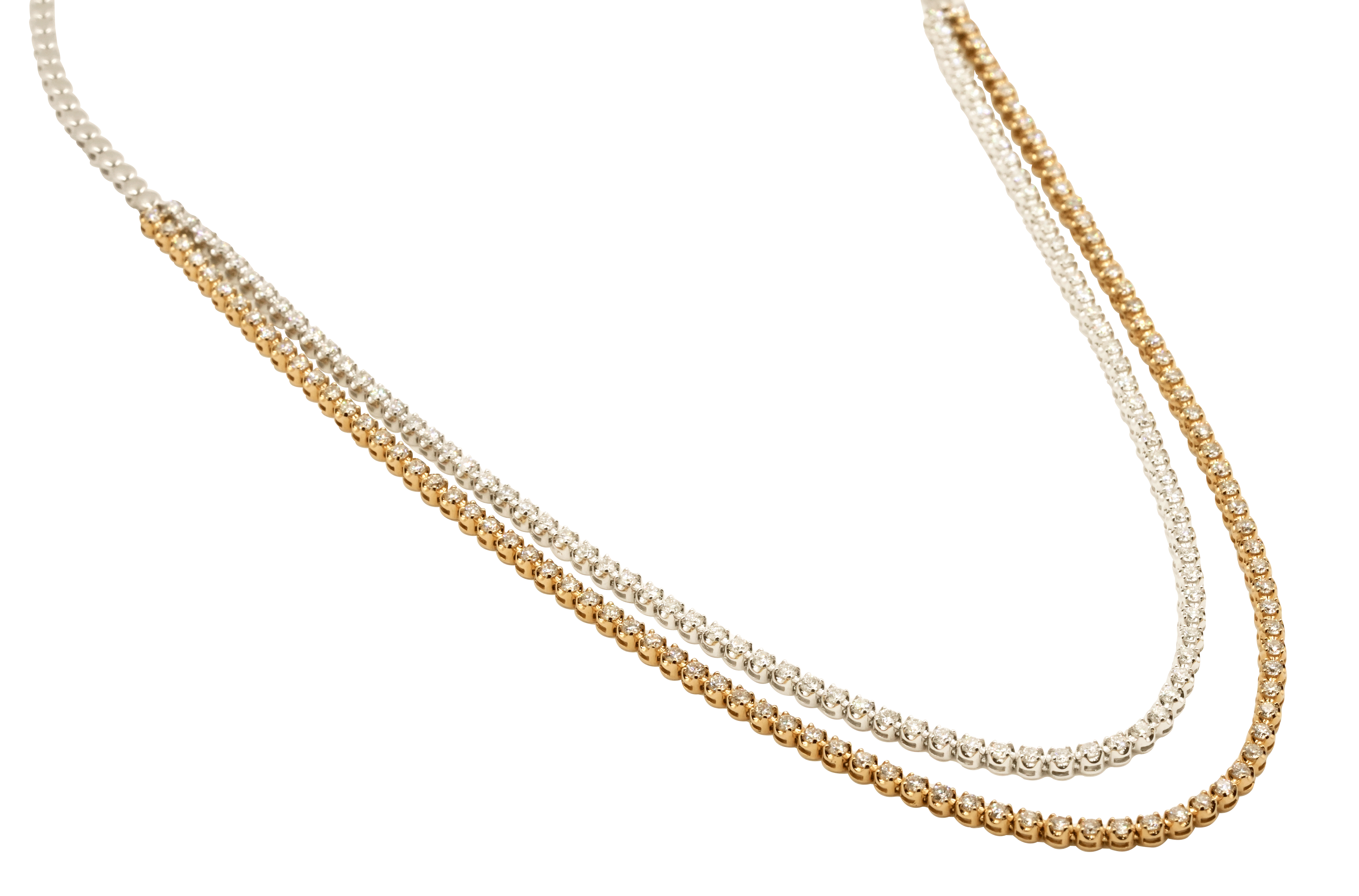 Dual Harmony Diamond Necklace