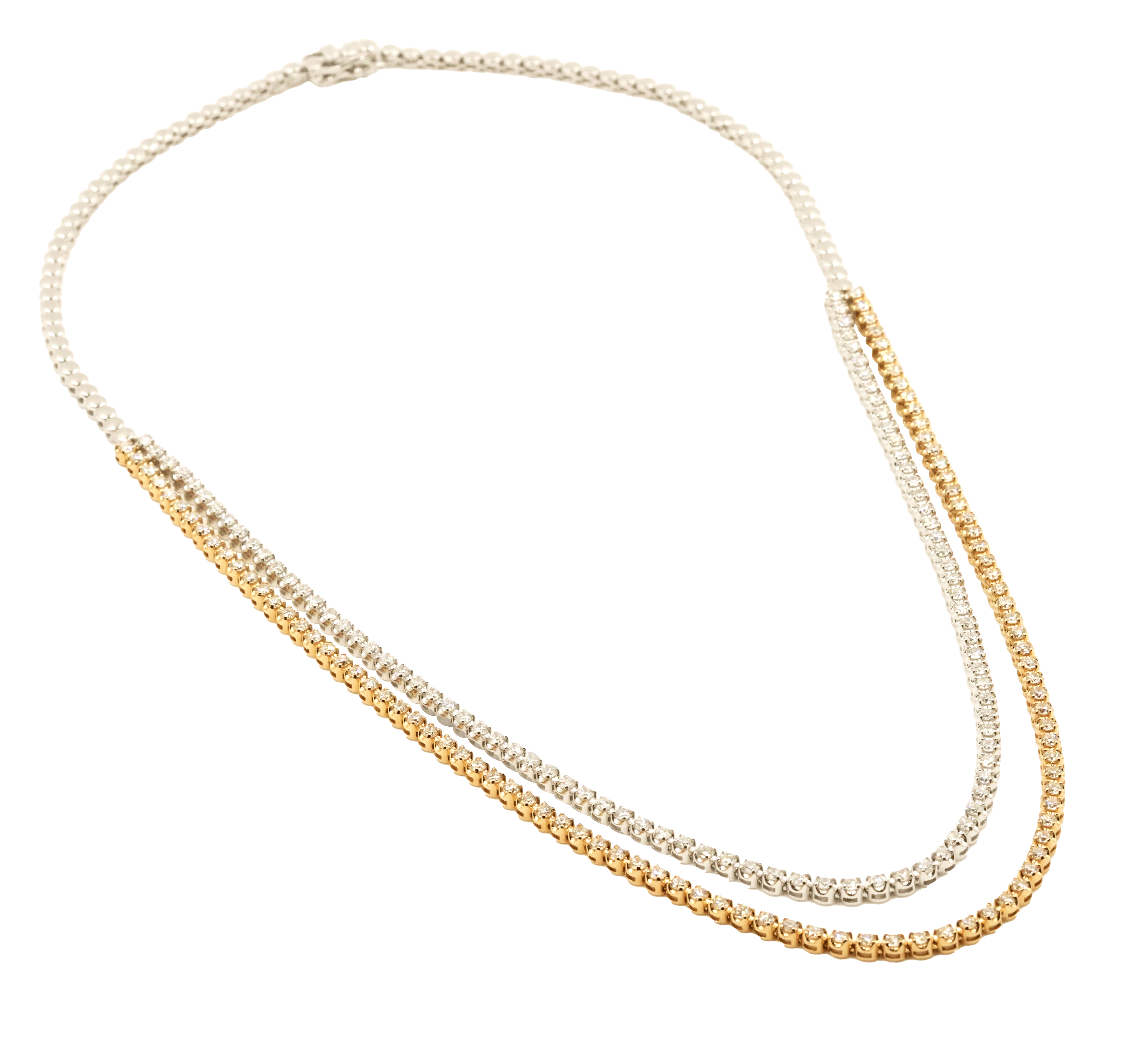 Dual Harmony Diamond Necklace