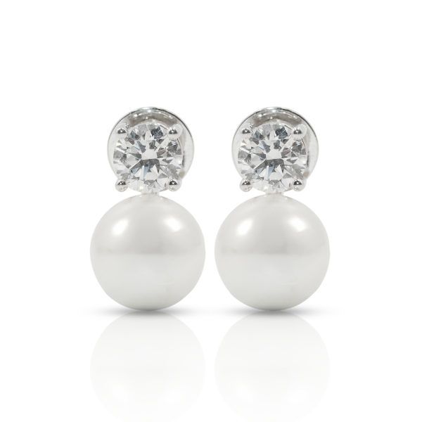 Pearl Radiance Diamond Earrings