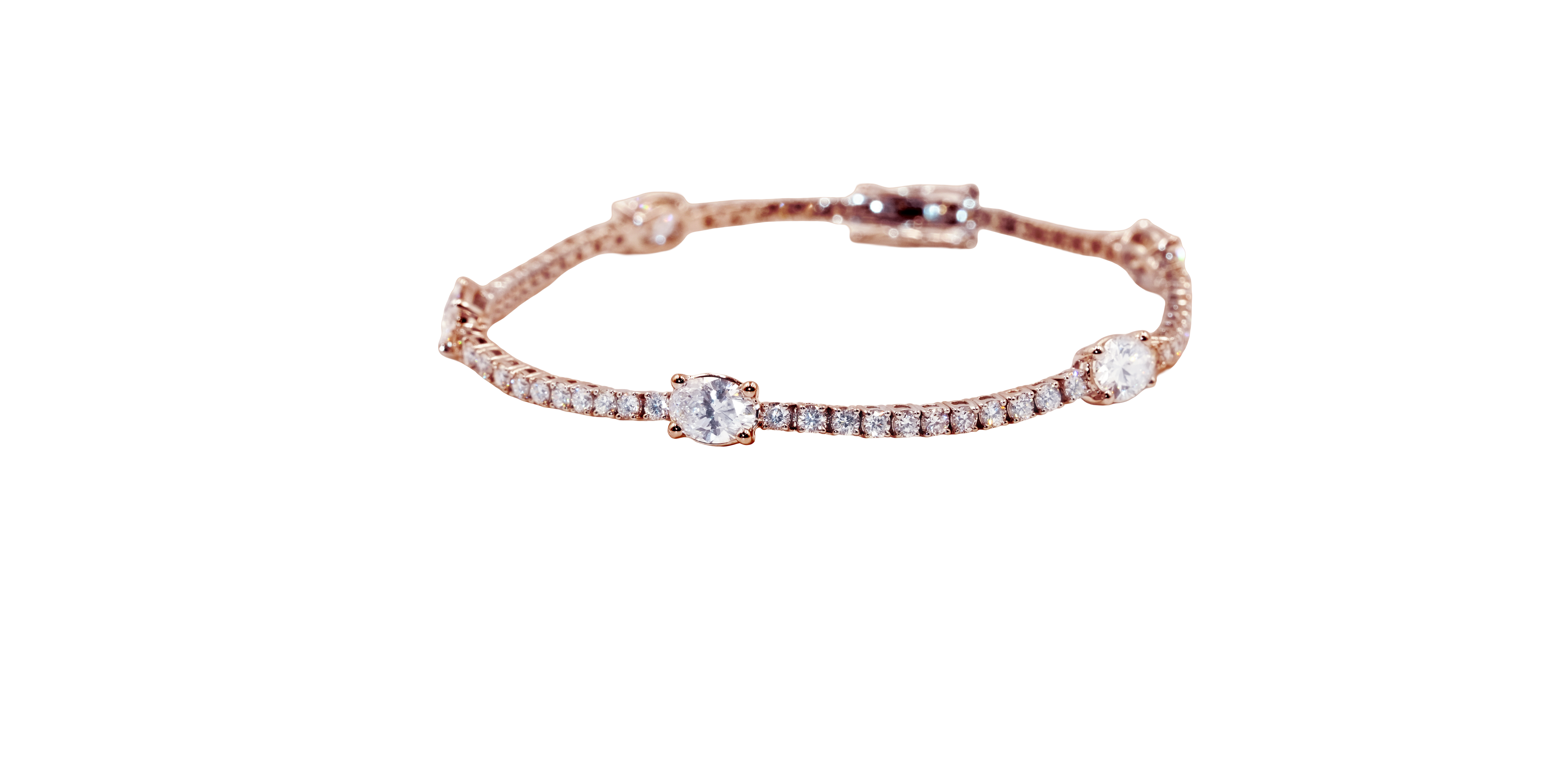 Oval Symphony Diamond Bracelet