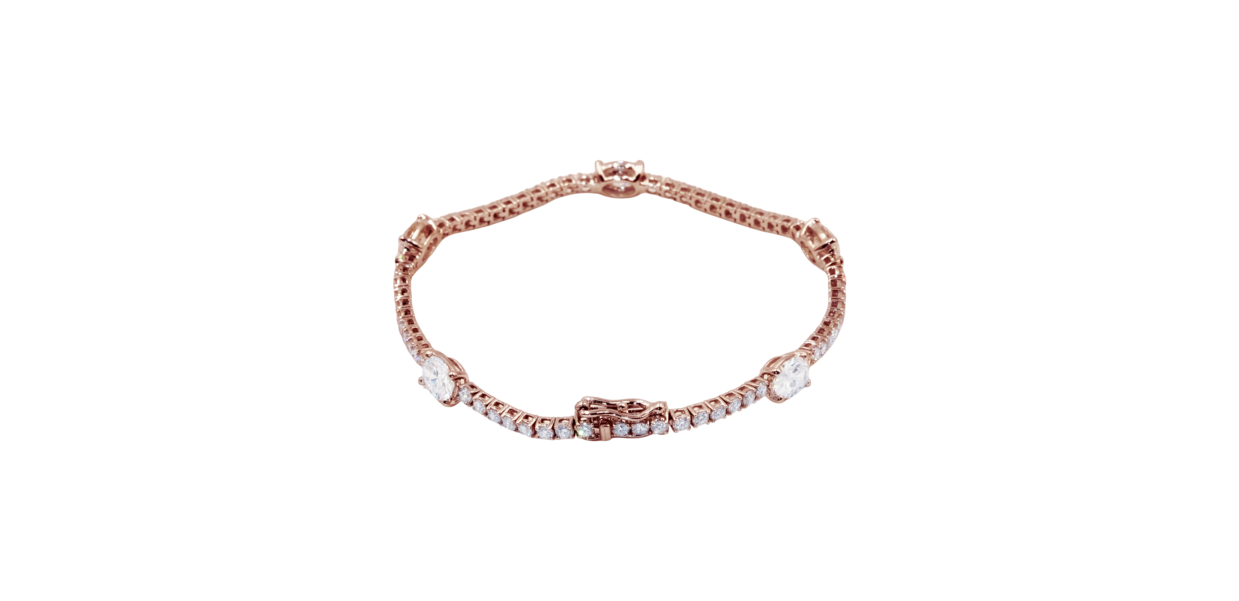 Oval Symphony Diamond Bracelet