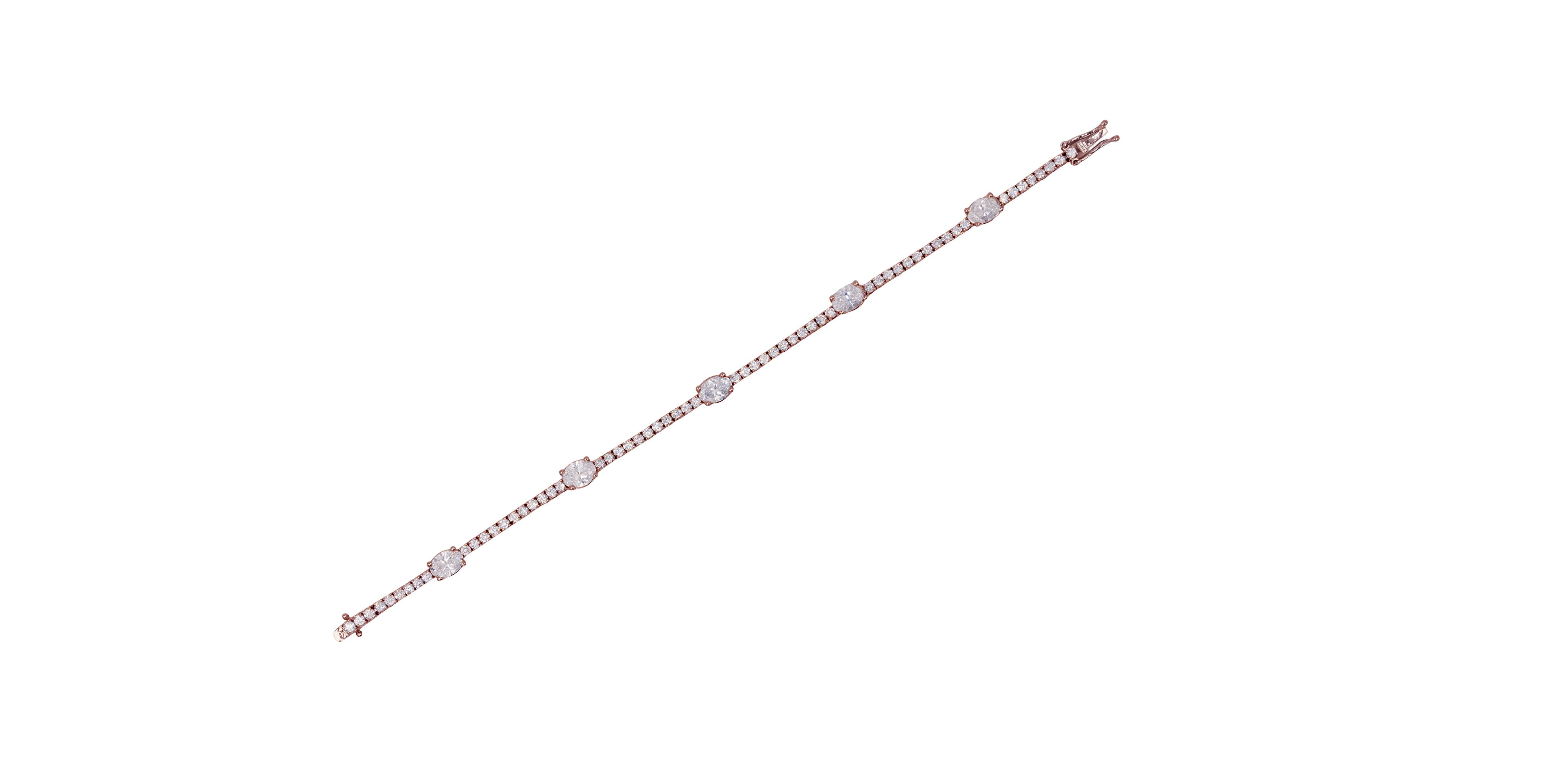 Oval Symphony Diamond Bracelet