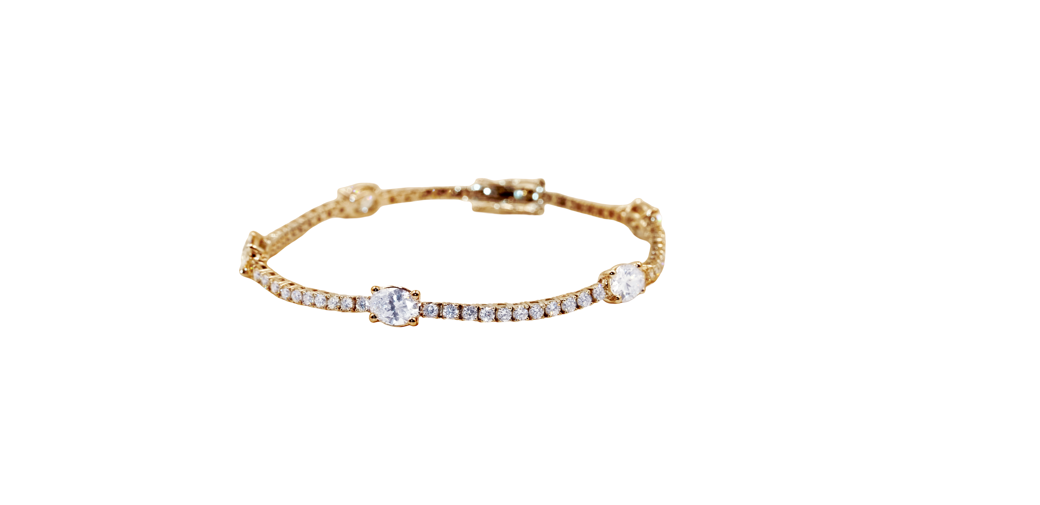Oval Symphony Diamond Bracelet