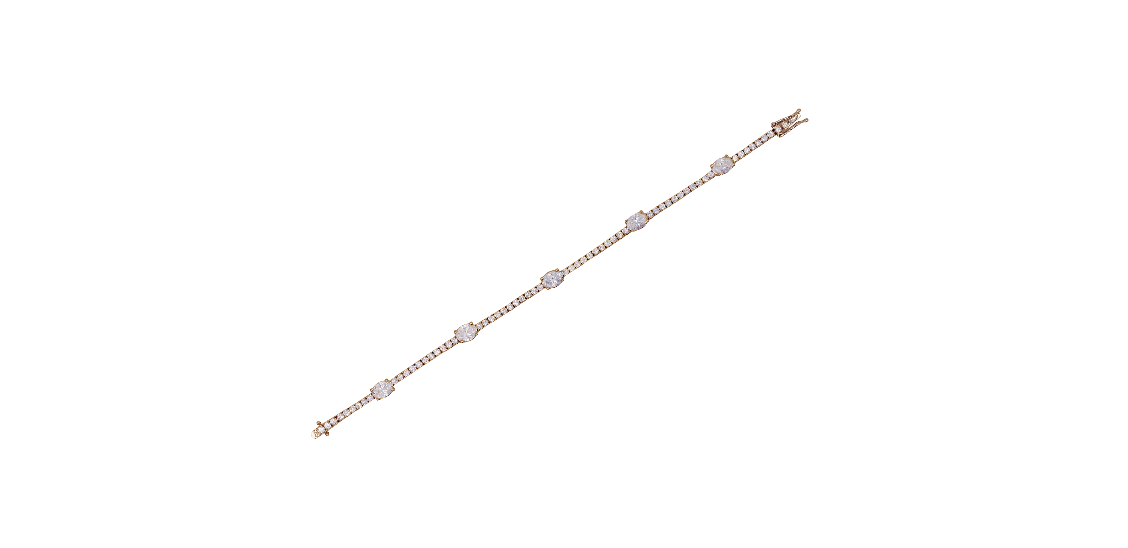 Oval Symphony Diamond Bracelet