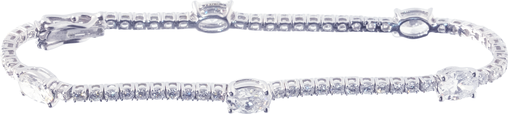 Oval Symphony Diamond Bracelet