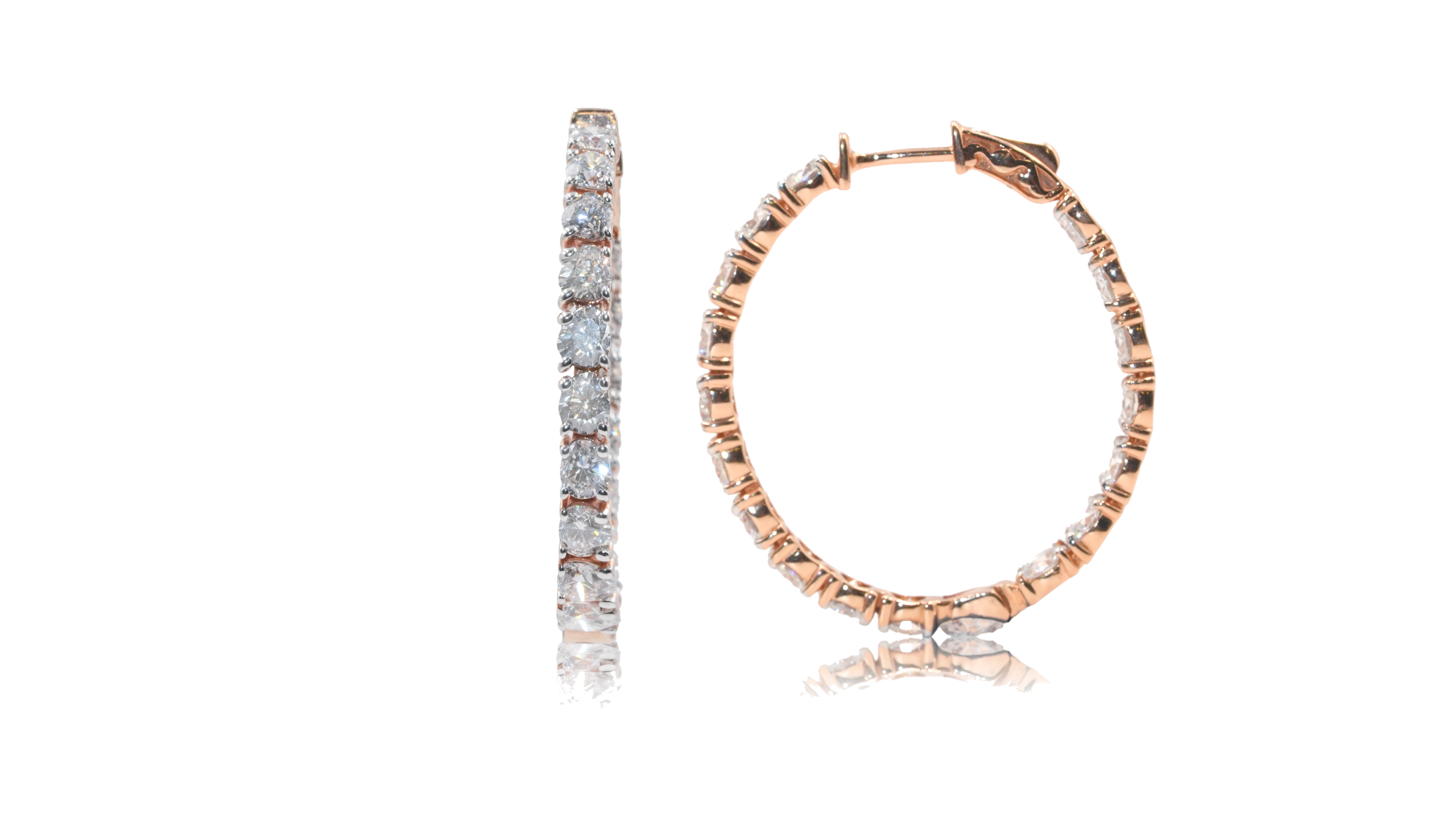 Grandeur Diamond Hoop Earrings