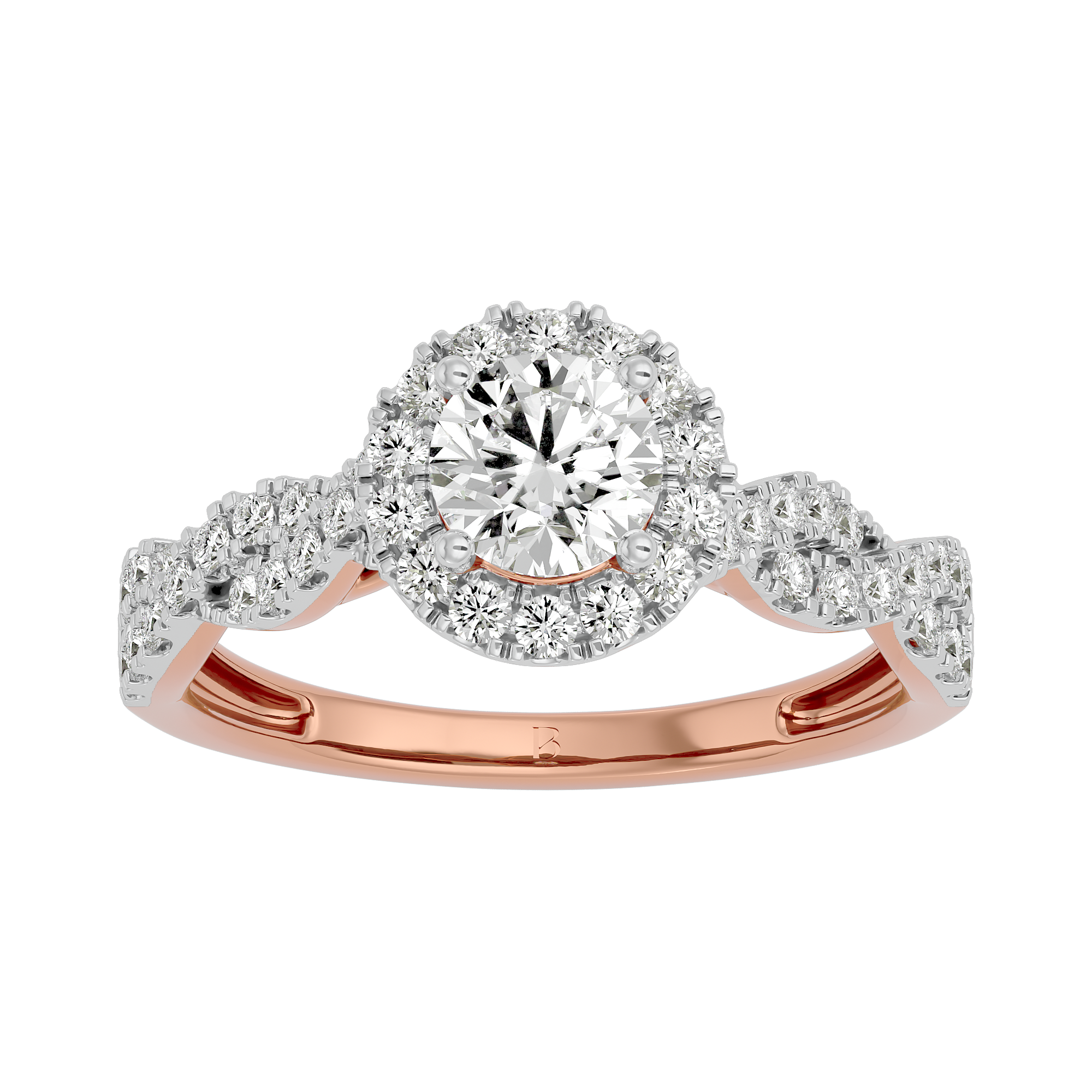Rose Gold - Royal Radiance Lab Grown Diamond Ring