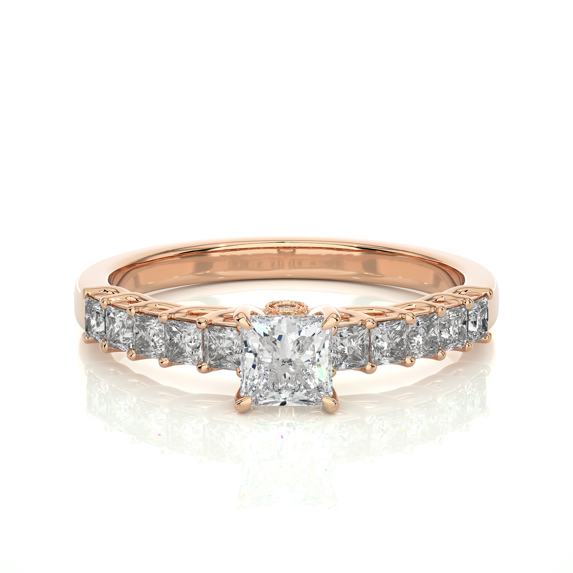 Regio Solitaire Lab Grown Diamond Ring