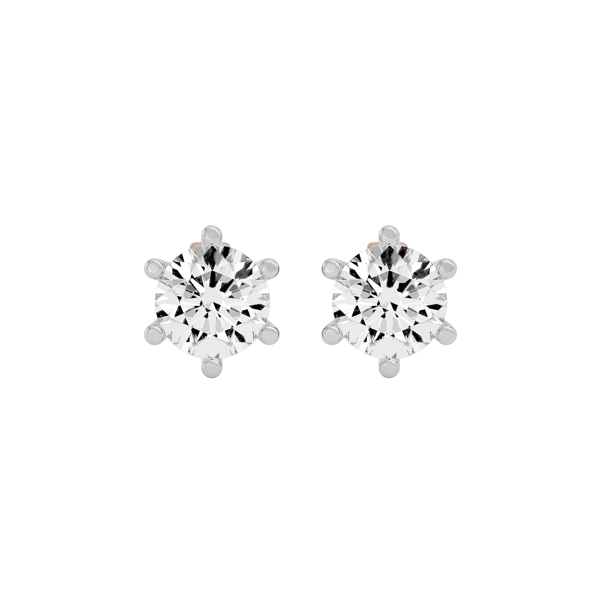 Timeless Allure Solitaire Lab Grown Diamond Earrings