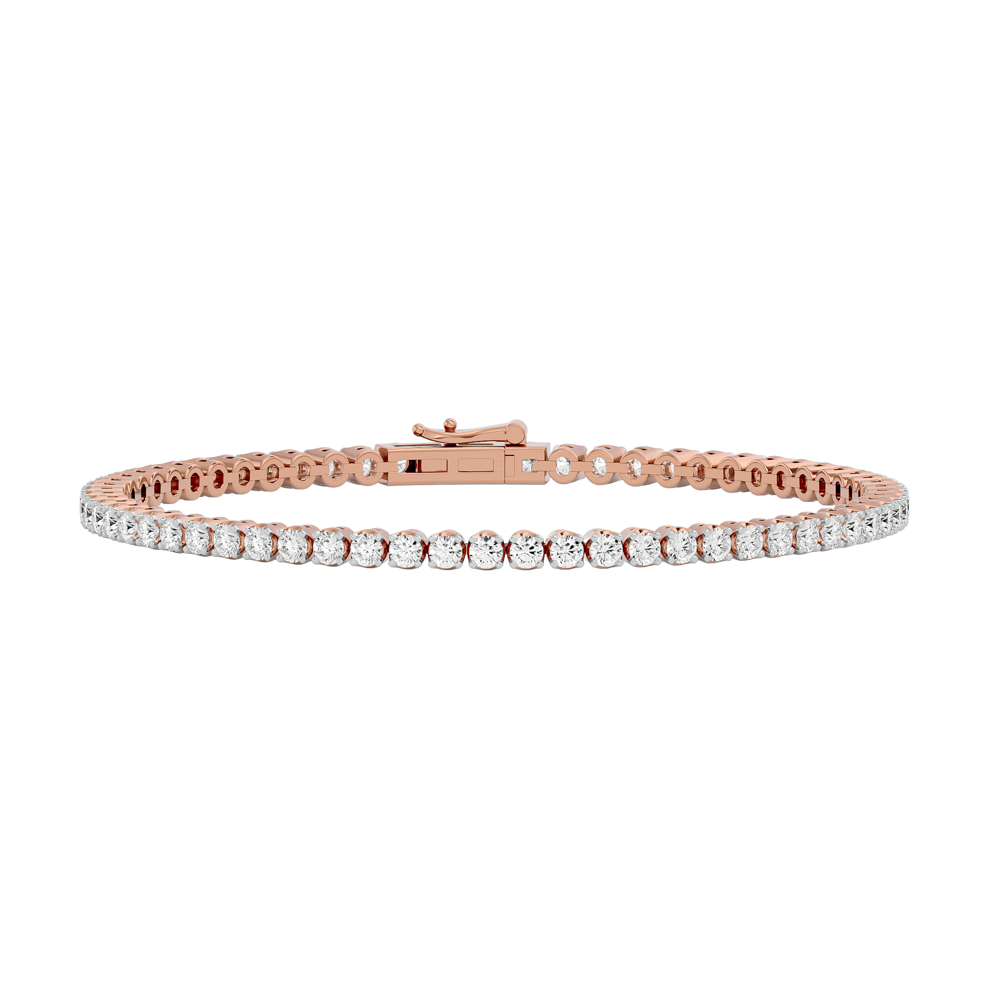 Opulent Sparkling Tennis Lab Grown Diamond Bracelet