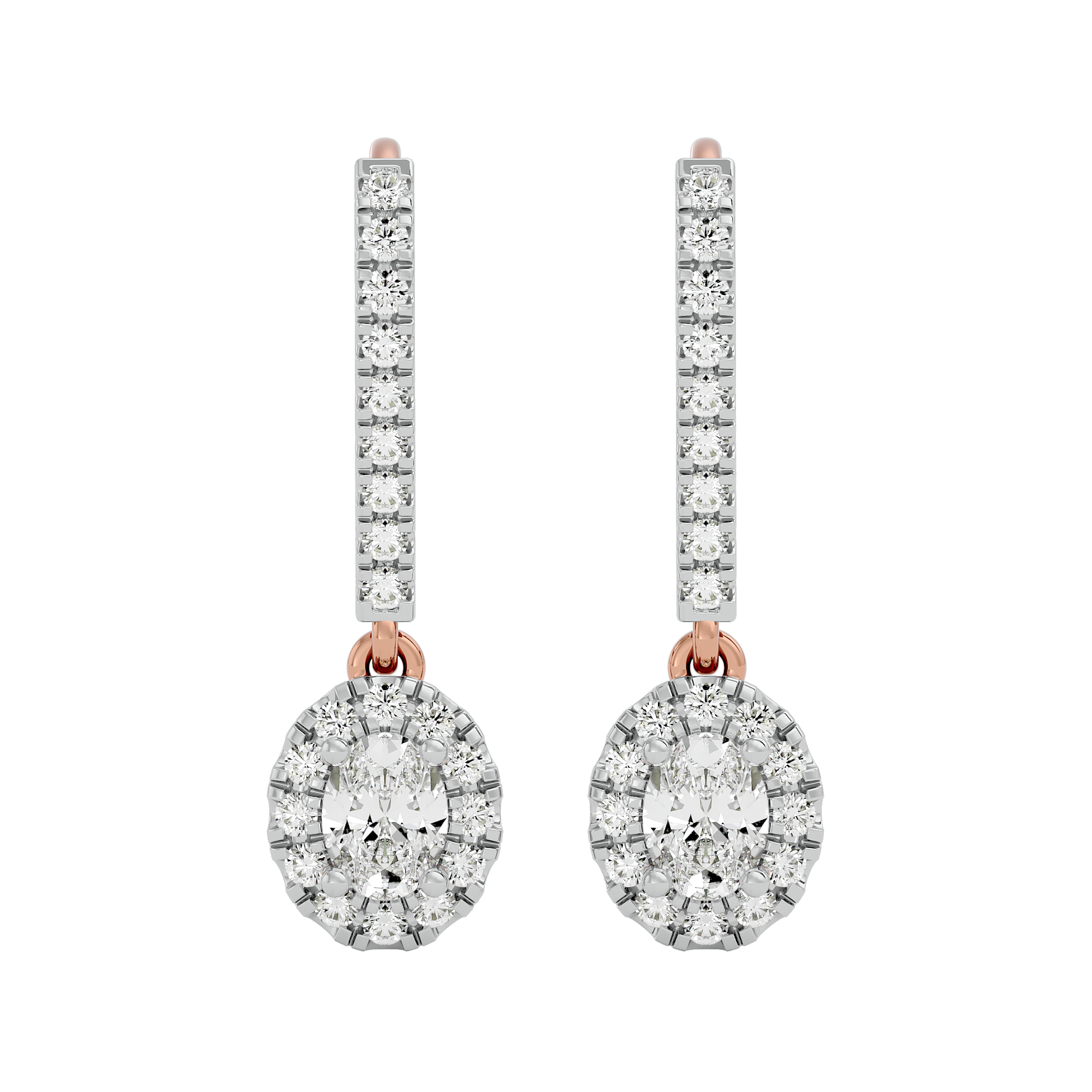 Angelic Drop Solitaire Lab Grown Diamond Earrings