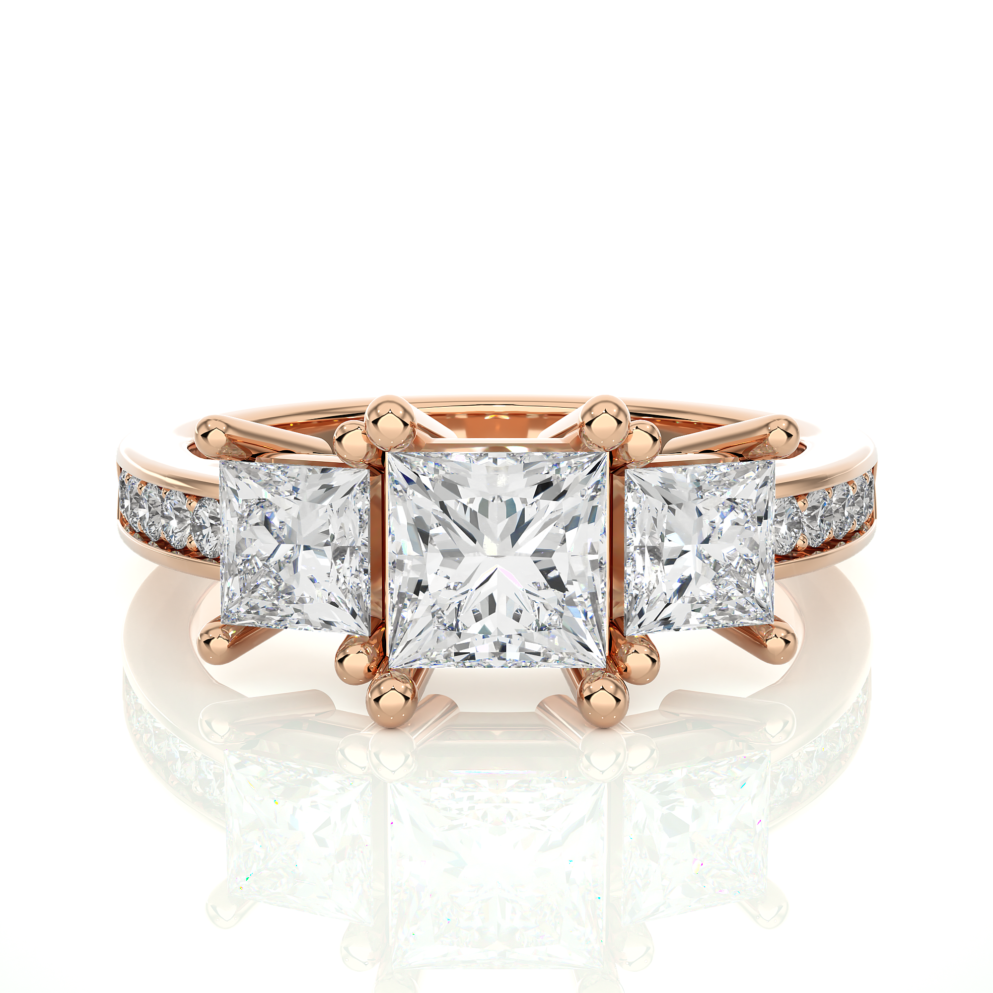Gilded Grace Solitaire Lab Grown Diamond Ring