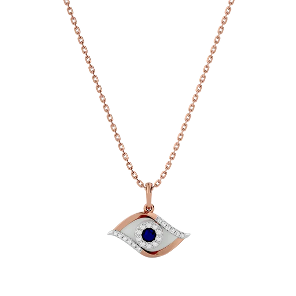 Sparkling Evil Eye Lab Grown Diamond Pendant