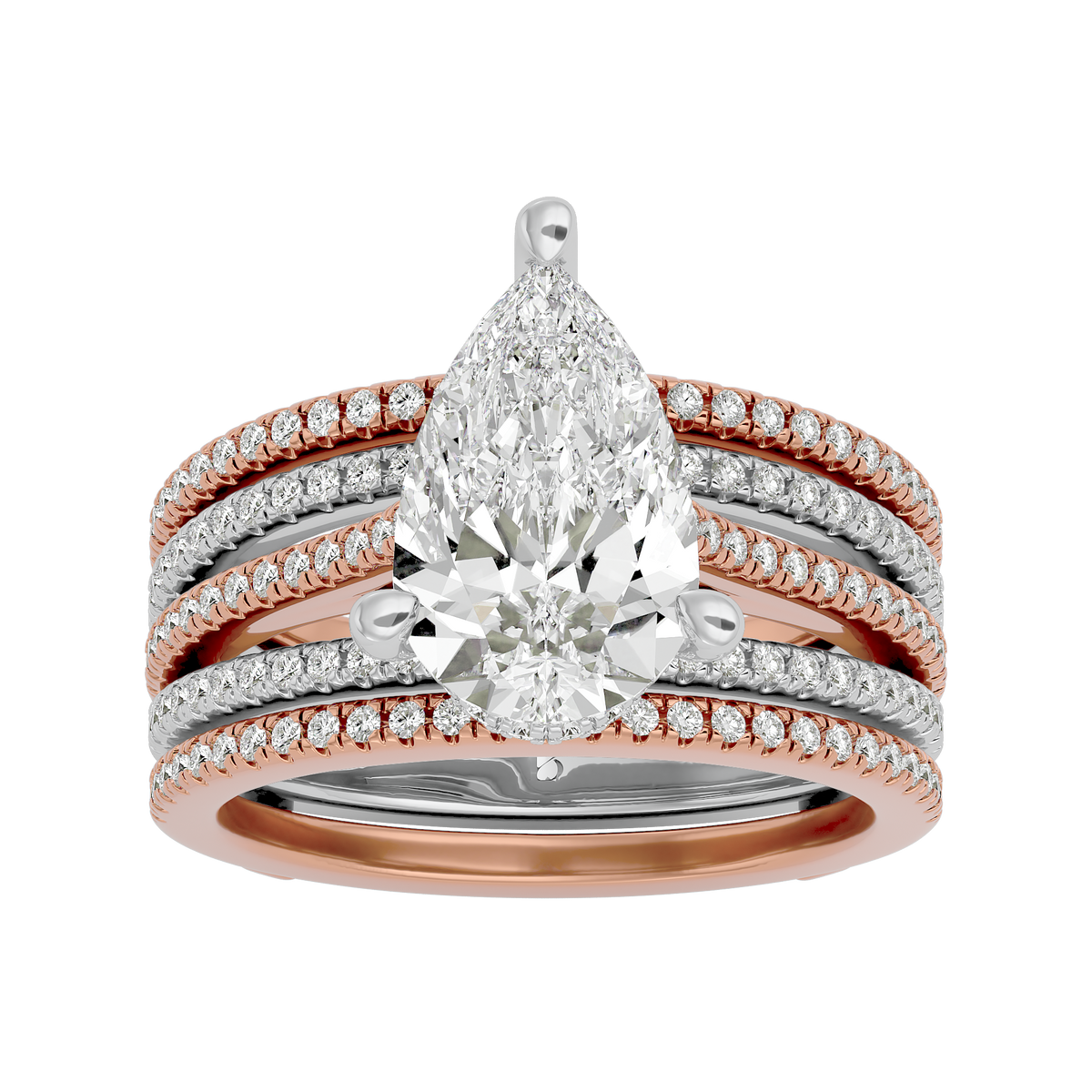 Sparkling Allure 3.52 Lab Grown Diamond Ring