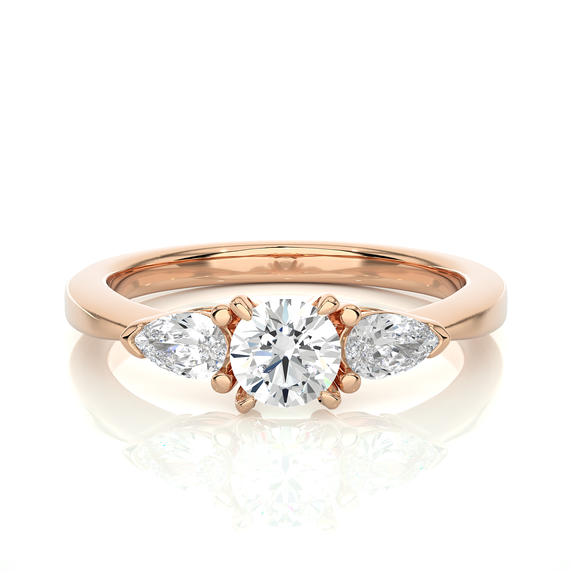 FlorIta Solitaire Lab Grown Diamond Ring