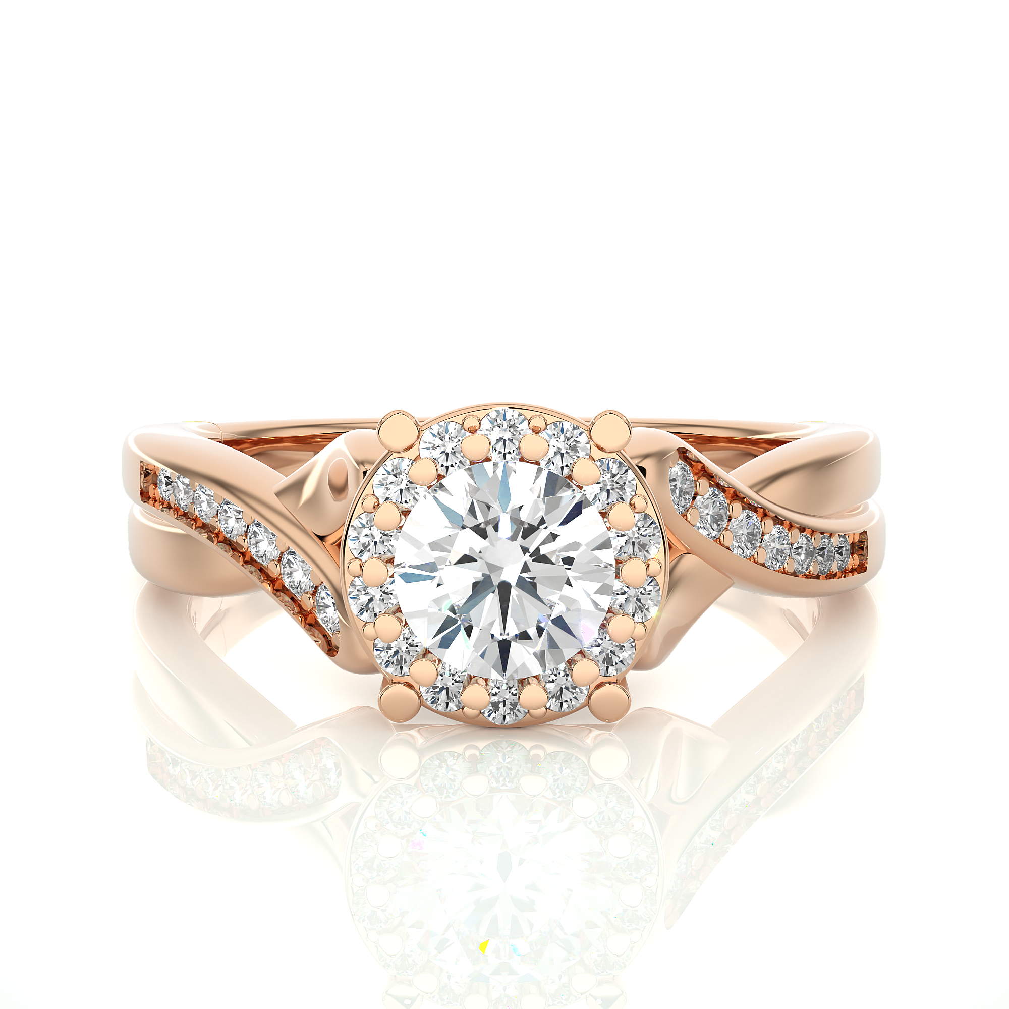 Wisteria Solitaire Lab Grown Diamond Ring