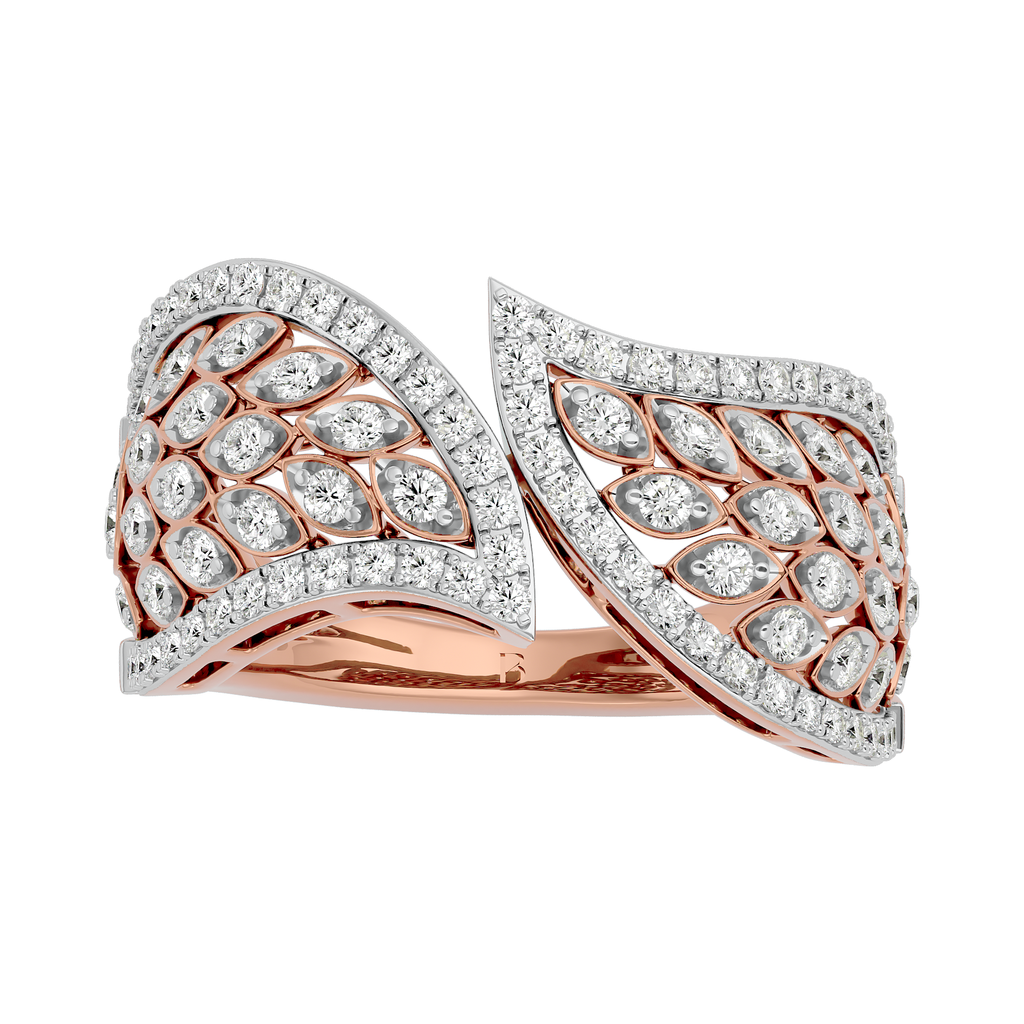 Rose Gold 0.95 Carat Diamond Ring - Blu Diamonds