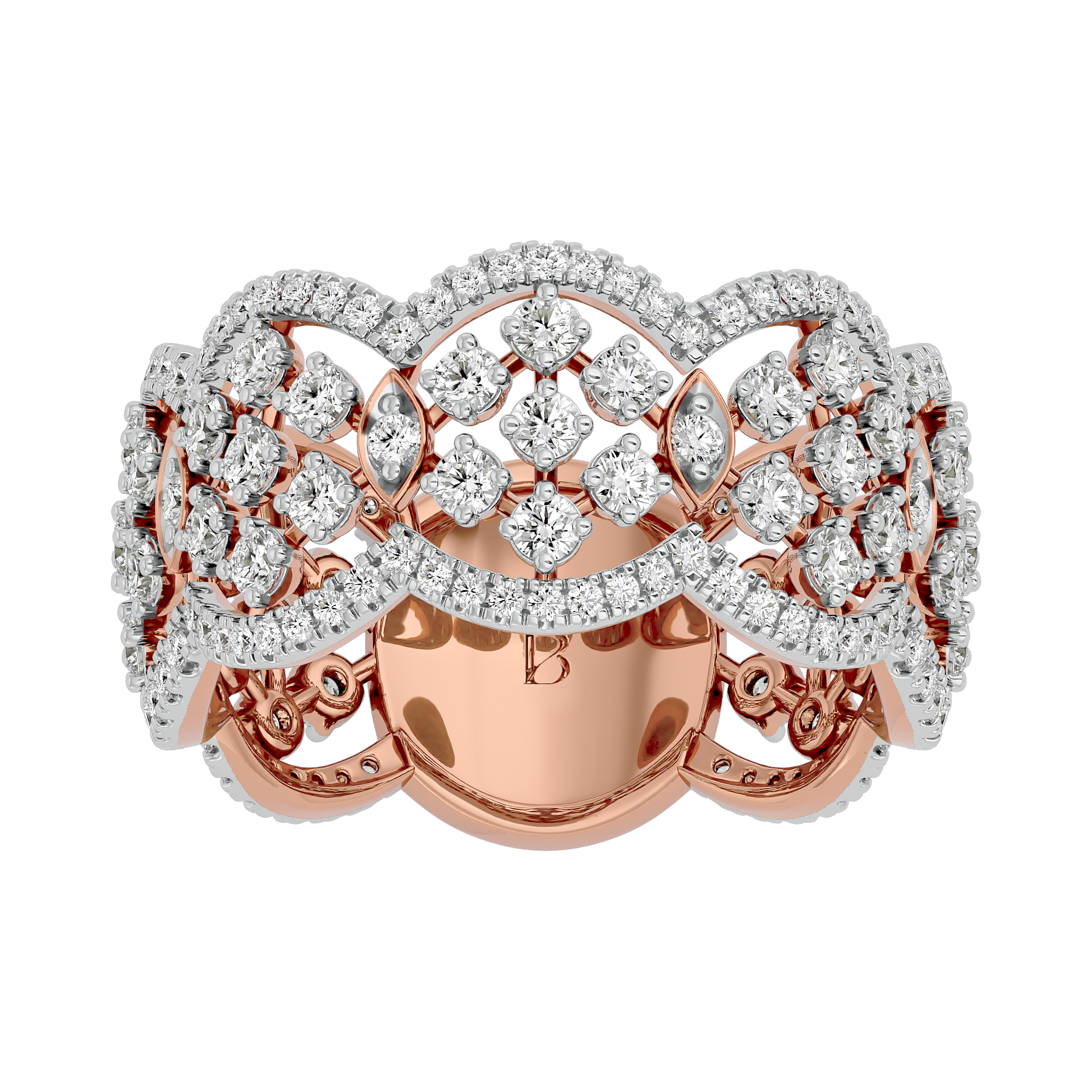 1 Carat Eternity Diamond Ring in Rose Gold - Blu Diamonds
