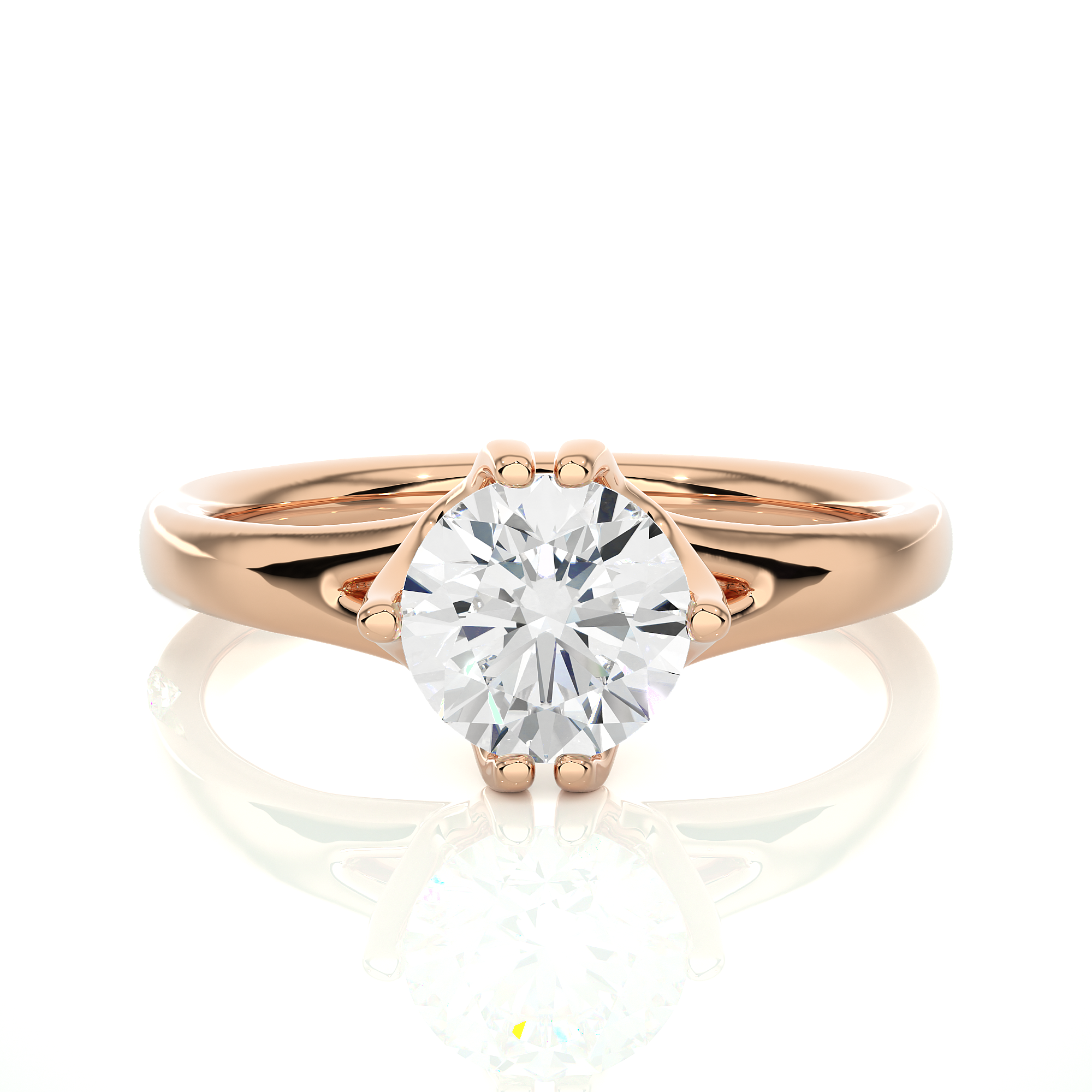 Halo Haven Solitaire Lab Grown Diamond Ring