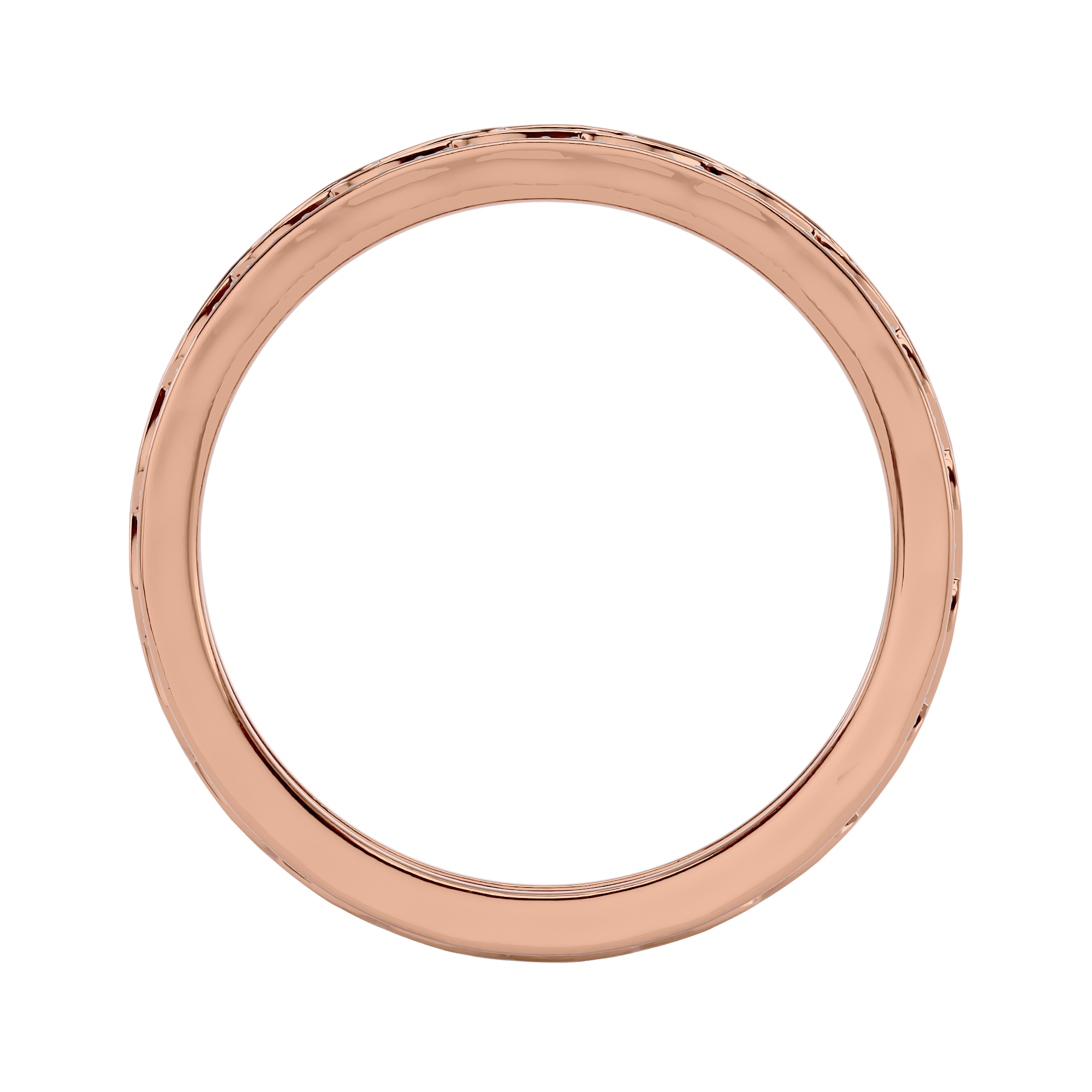  Rose Gold 0.89Ct Round Cut Eternity Ring - Blu Diamonds