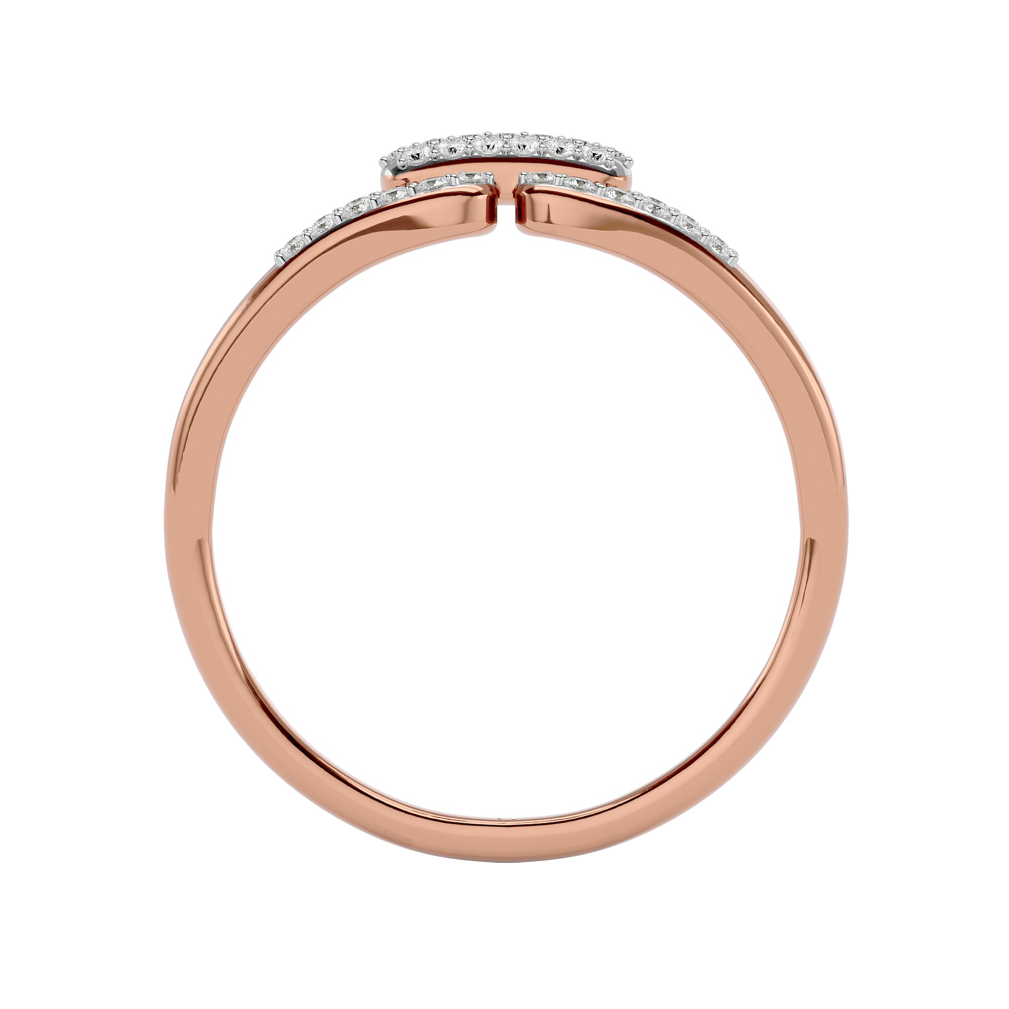 0.12Ct Solitaire Diamond Promise Ring in 14Kt Rose Gold - Blu Diamonds