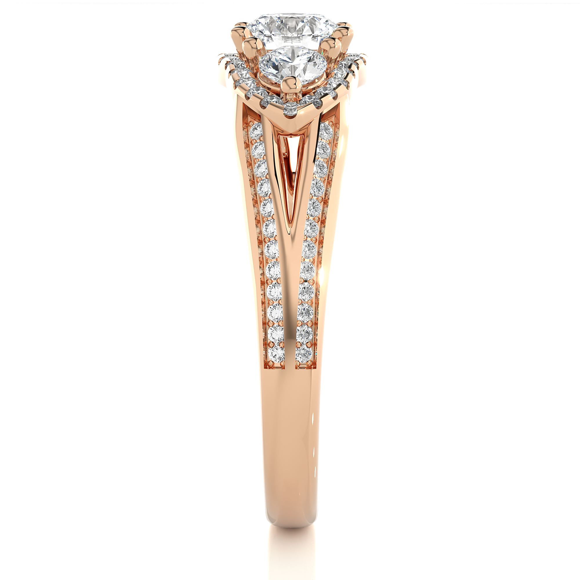 Trinite Solitaire Lab Grown Diamond Ring