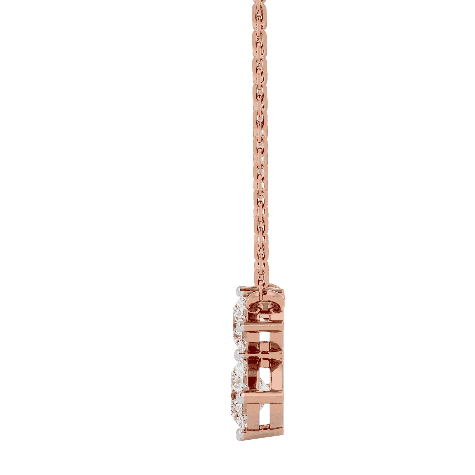 Double Brilliance Solitaire Lab Grown Diamond Pendant