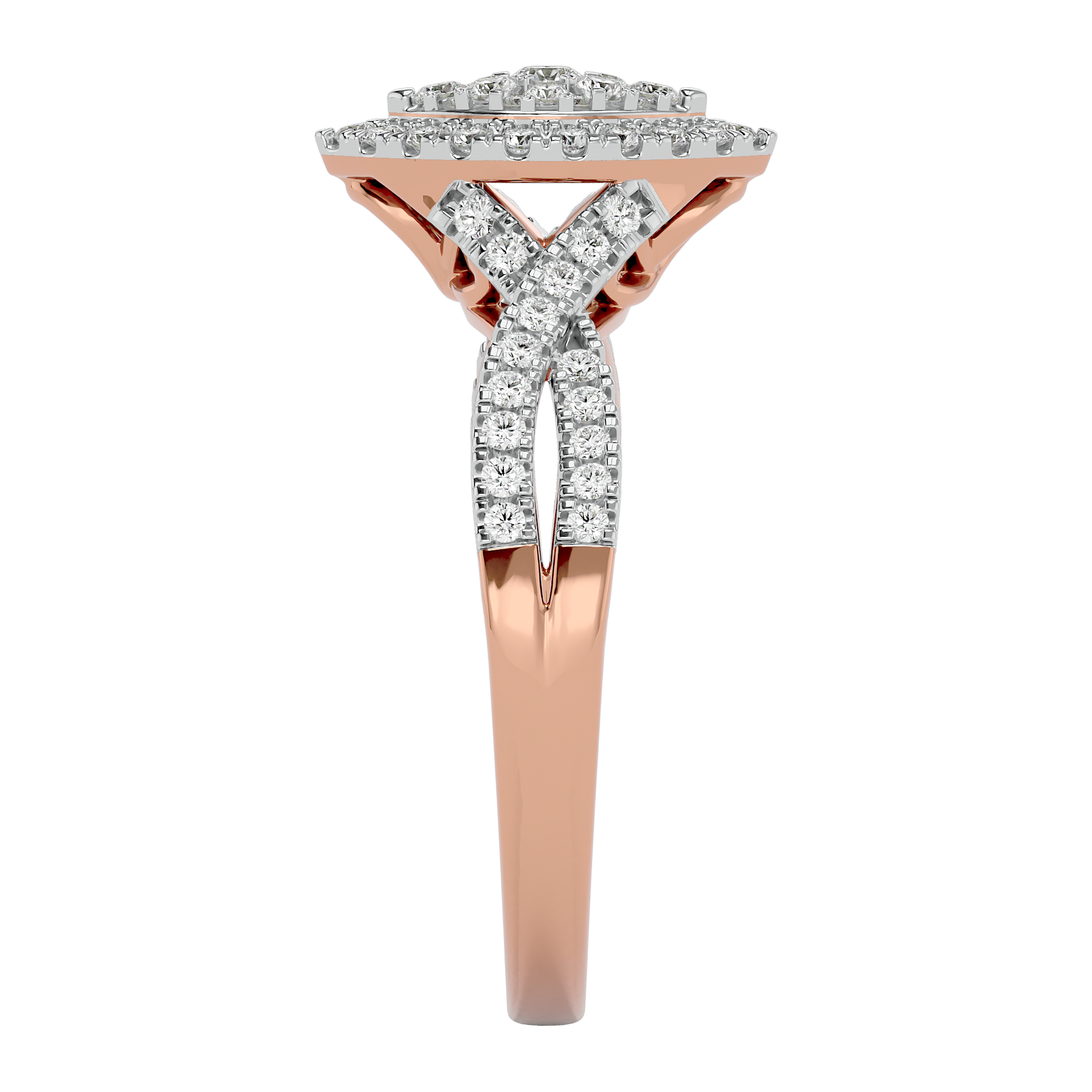 0.55-carat Engagement Diamond Ring in Rose Gold - Blu Diamonds