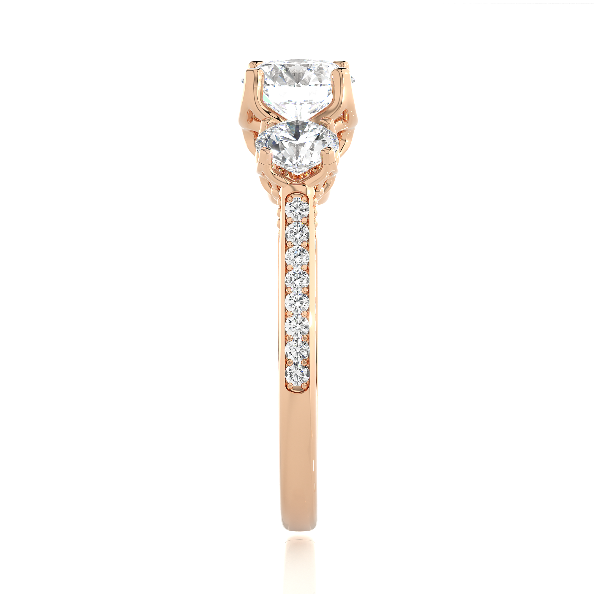 Radiant Reverie Solitaire Lab Grown Diamond Ring