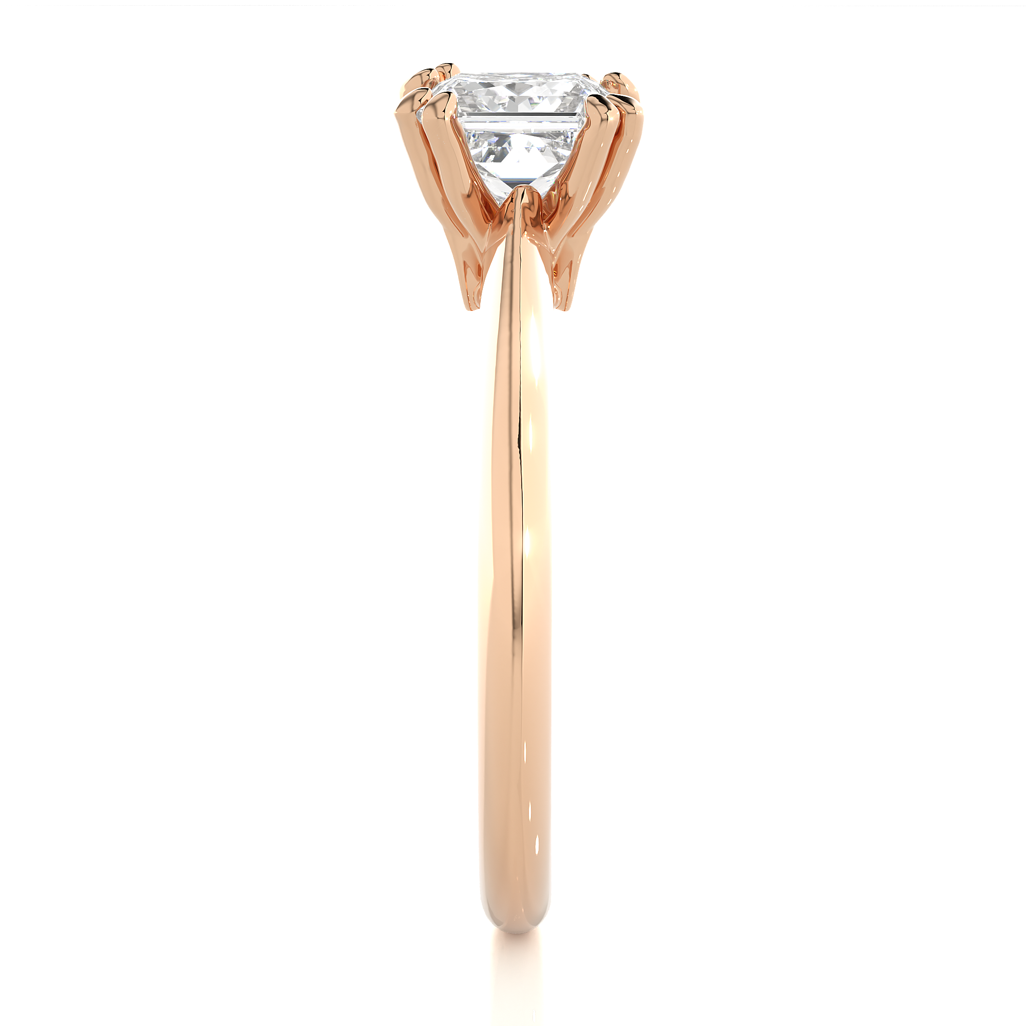 Violet Solitaire Lab Grown Diamond Ring