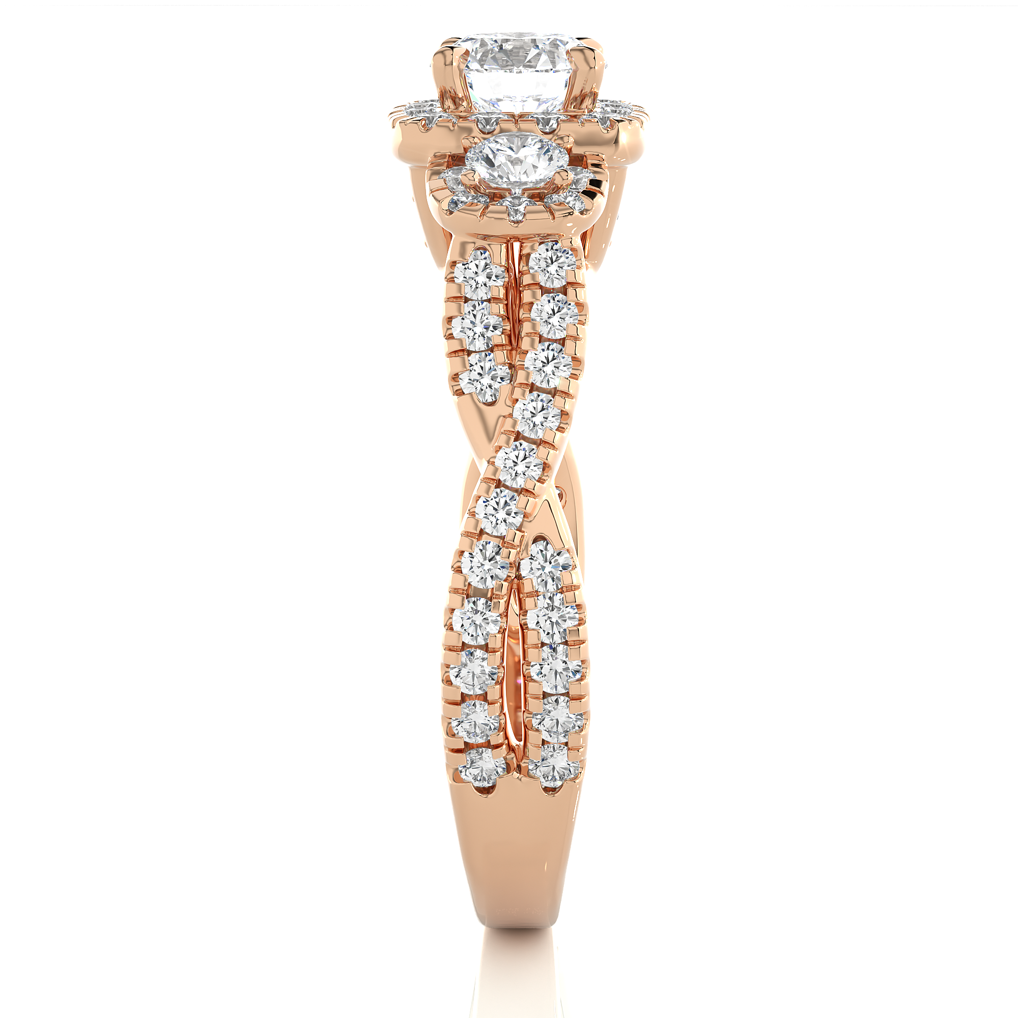 Diadem Solitaire Lab Grown Diamond Ring